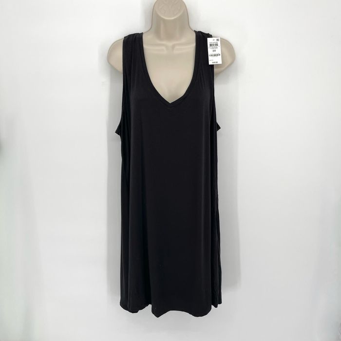 Alfani Alfani Intimates NWT Nightgown Deep Neck 3X Classic Black | Grailed