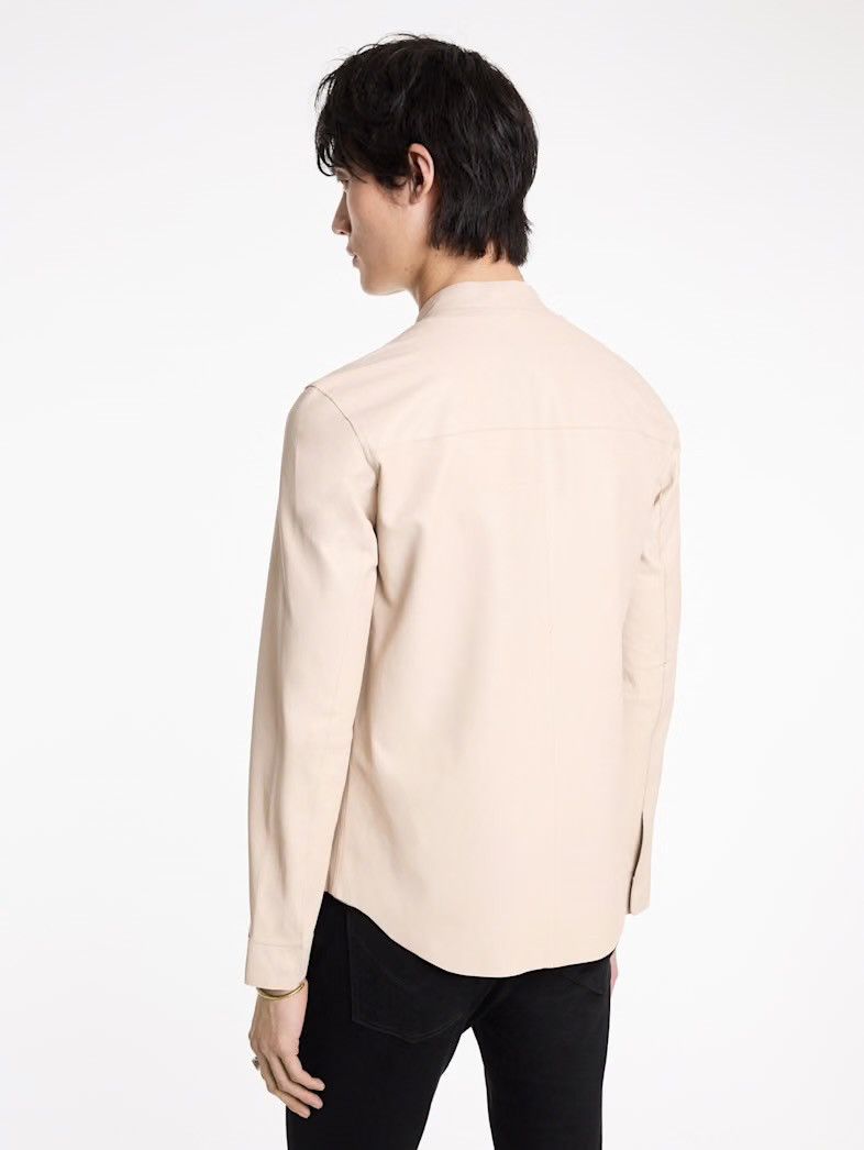 John Varvatos Leather Snap Front Shirt Jacket Size EU 54 USA 44 Size US L / EU 52-54 / 3 - 2 Thumbnail