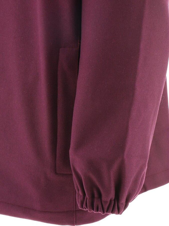 o1mle0125 Titanus Wool Smock Jacket in Smock Red