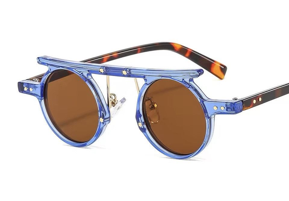 Electric Visual × Vintage RetroPunk Small Round Sunglasses Size ONE SIZE - 1 Thumbnail