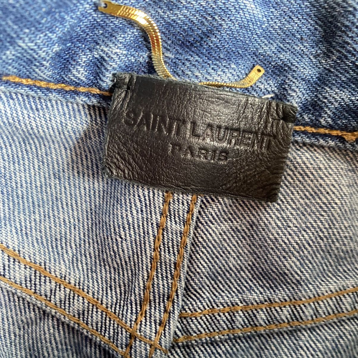 Saint Laurent Paris D19 W/SL-MW Size 25" / US 0 / IT 36 - 6 Thumbnail