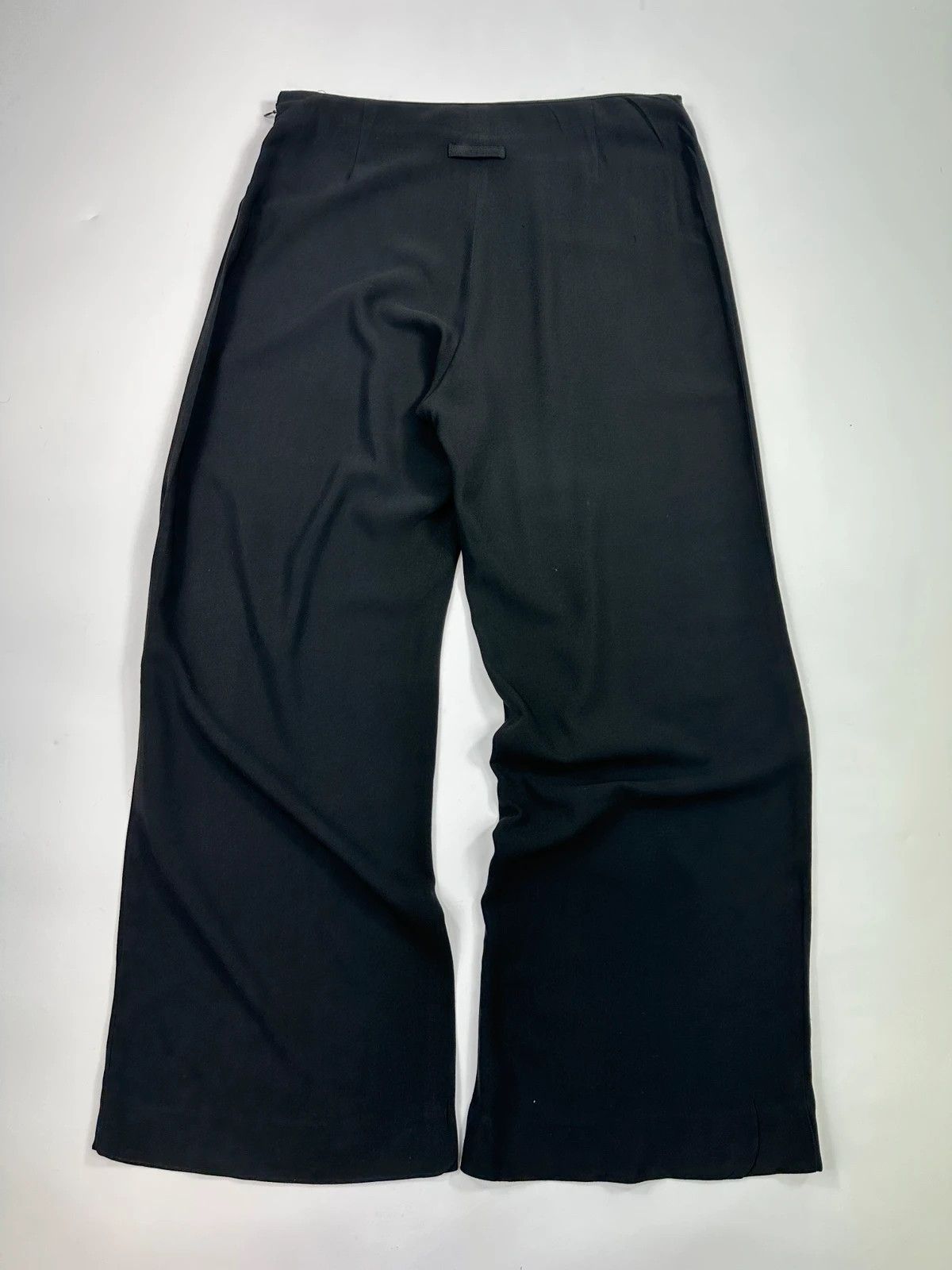 Jean Paul Gaultier Jean Paul Gautier Black Rayon Light Wide Legs Dress Pants Size 30" / US 8 / IT 44 - 3 Thumbnail