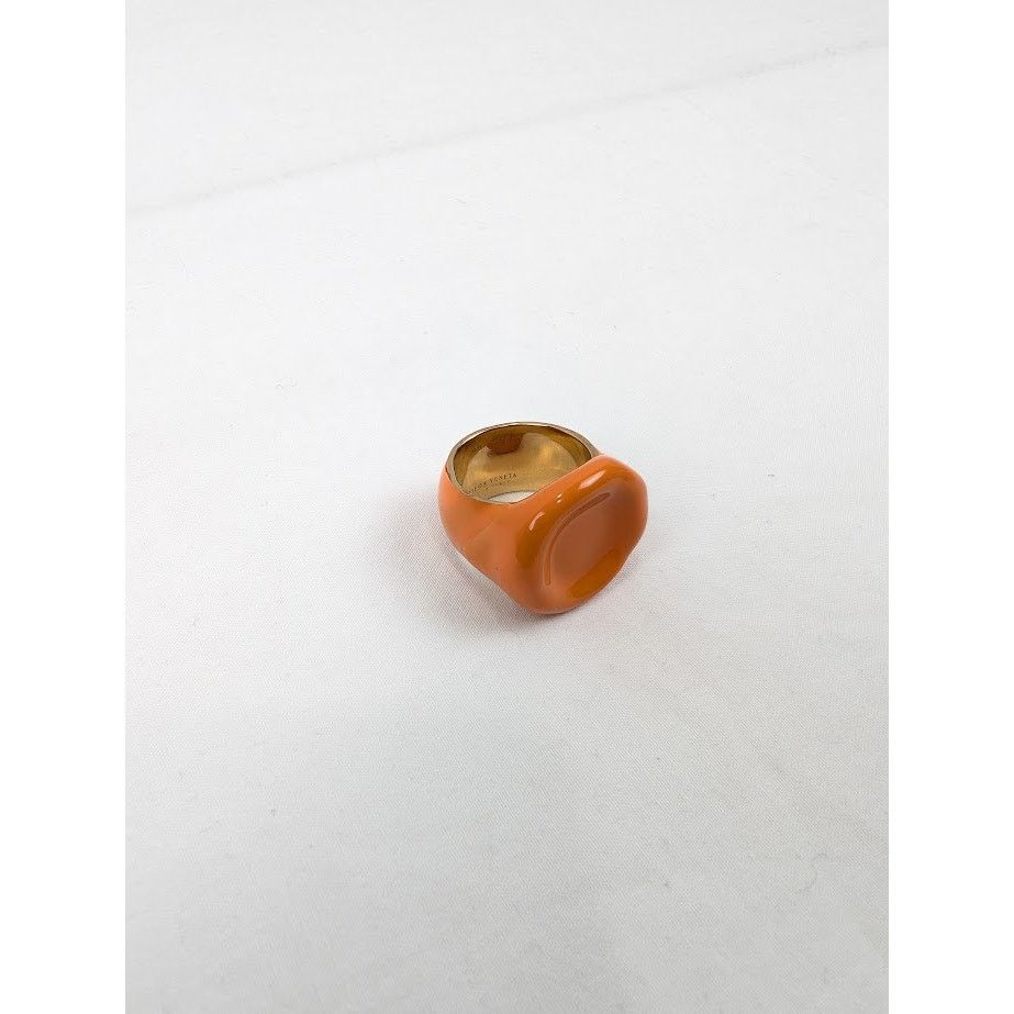 Bottega Veneta o1rshd1 Q:2 / Size: 19 / Sterling Gold Ring In Tangerine Size ONE SIZE - 2 Thumbnail