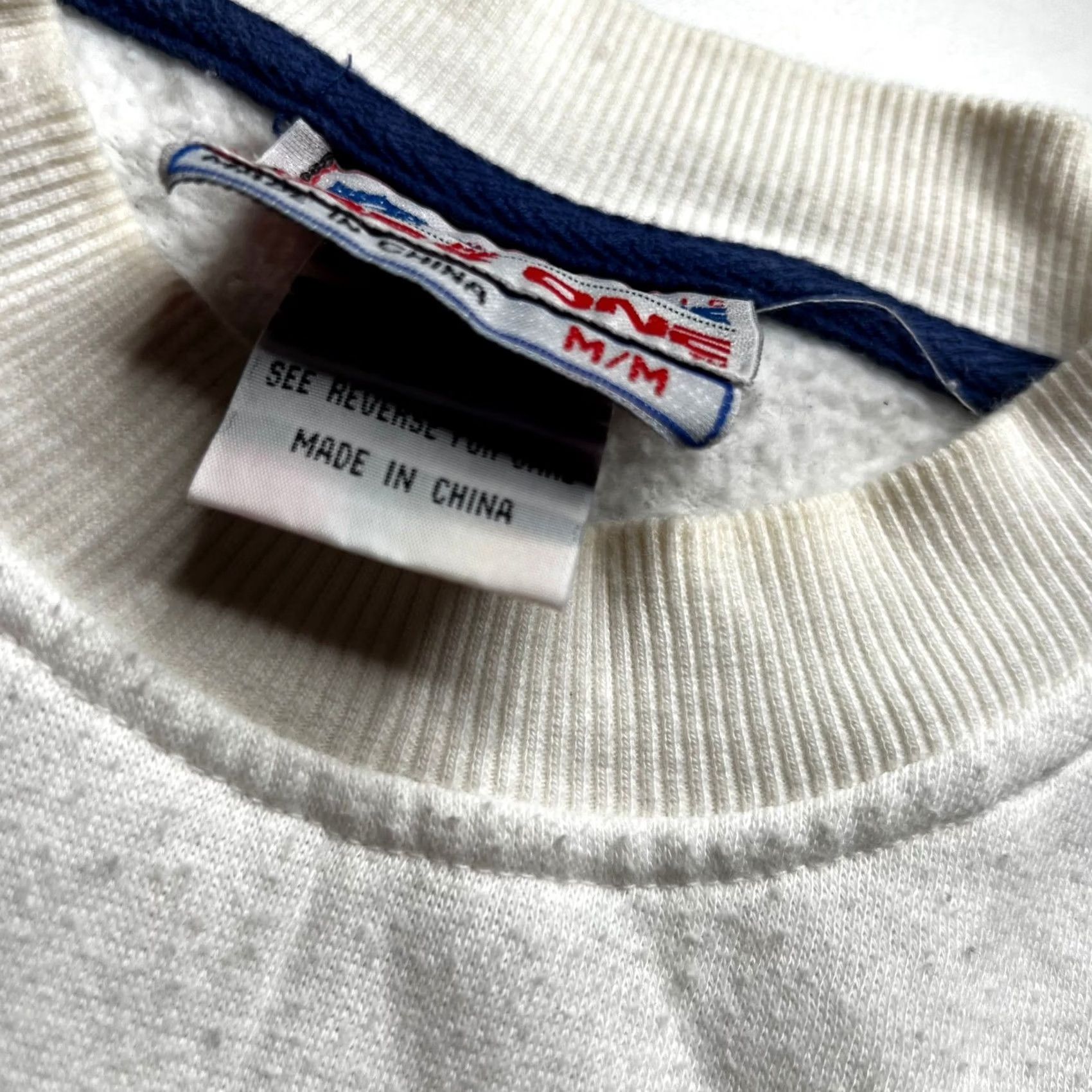 NFL VINTAGE Dallas Cowboys Sweatshirt Mens M White Blue Stars NFL Apex One Crewneck 90s Size US M / EU 48-50 / 2 - 4 Thumbnail