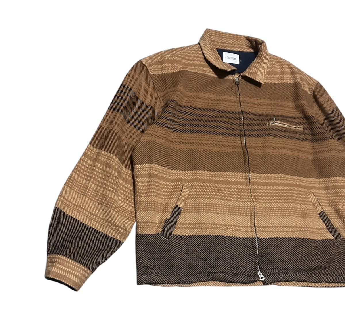 CAL O LINE Cal O Line Wool Stripes Jacket Size US L / EU 52-54 / 3 - 2 Thumbnail
