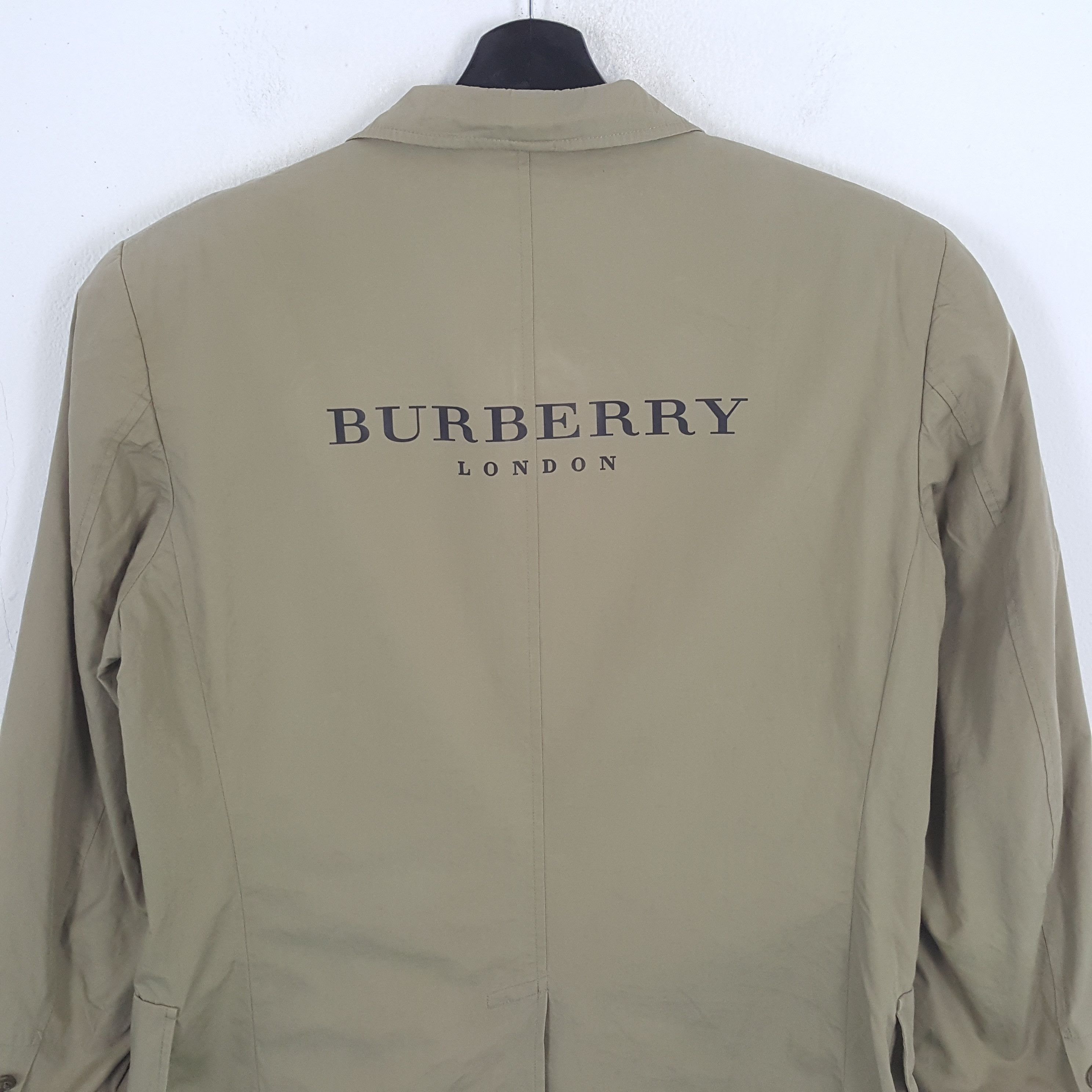 Burberry × Vintage BURBERRY LONDON Fashion Brand Custom Art Blazer Size 36R - 2 Thumbnail