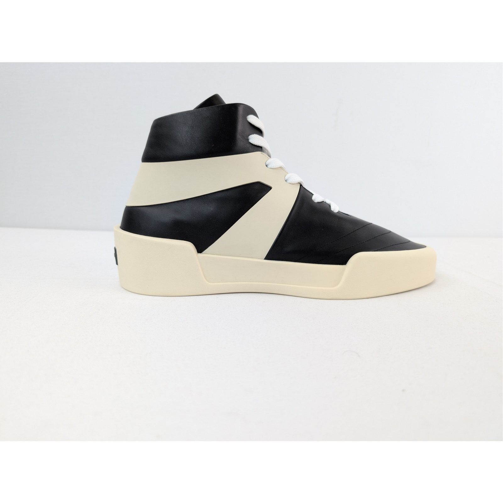 Fear of God o1rshd1 Basketball Flat Leather High Top Sneakers in Black Size US 9 / EU 42 - 4 Thumbnail