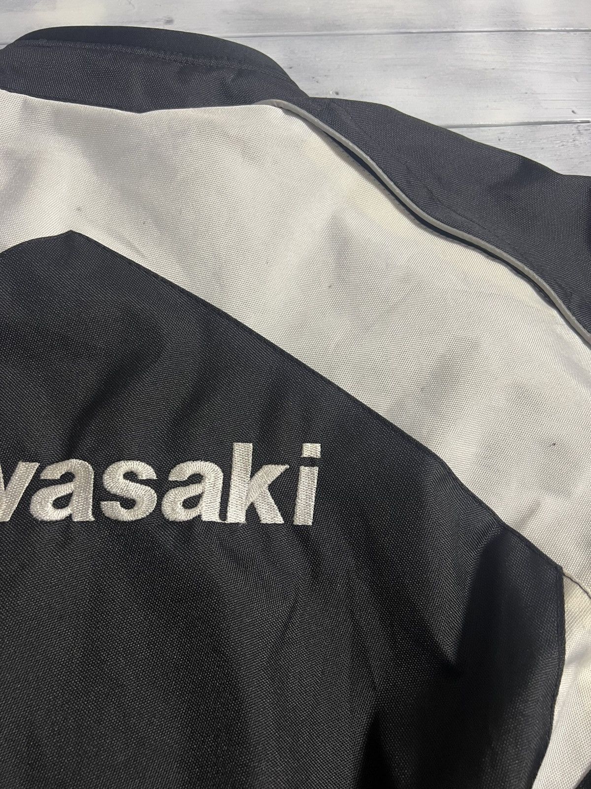 Vintage Rare Vintage Moto Racing Jacket Kawasaki Team Moto Bike Size US XL / EU 56 / 4 - 16 Thumbnail