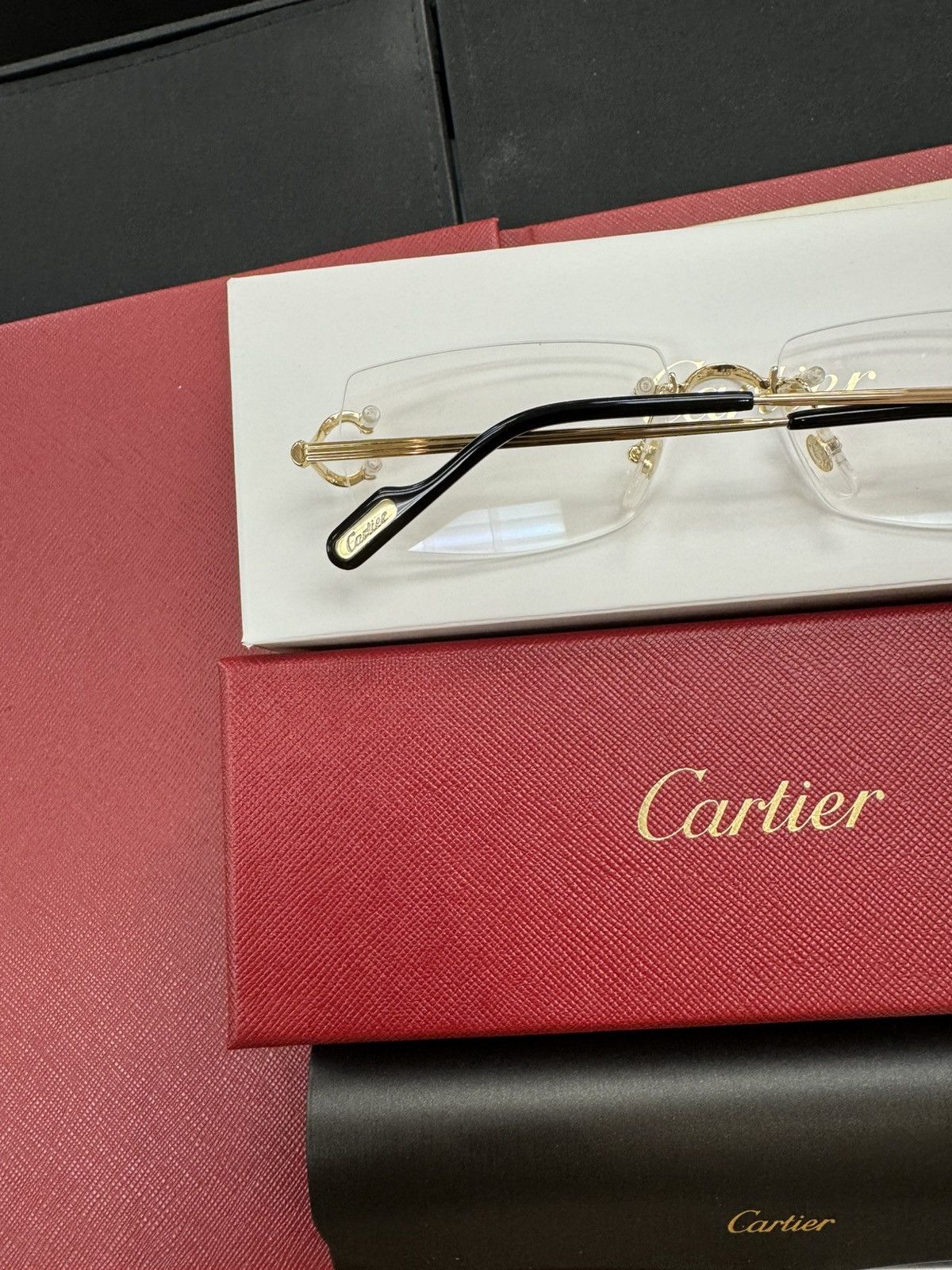 Cartier NEW Cartier Gold Big C’s Eyeglasses Glasses 2025 Release Size ONE SIZE - 4 Thumbnail