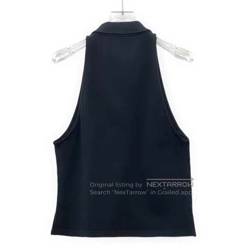 Prada Prada 23 black triangle cotton lapel single-breasted sleev Size S / US 4 / IT 40 - 2 Thumbnail