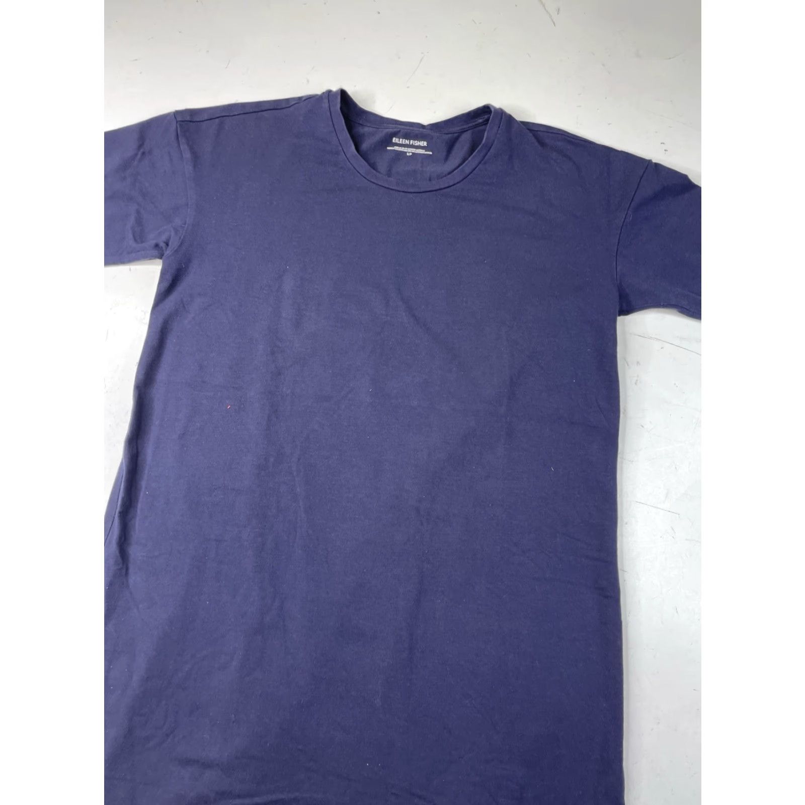 Eileen Fisher VINTAGE Eileen Fisher Womens Blue Short-Sleeve Crew-Neck T-Shirt Shift Dress Small Size S / US 4 / IT 40 - 2 Thumbnail