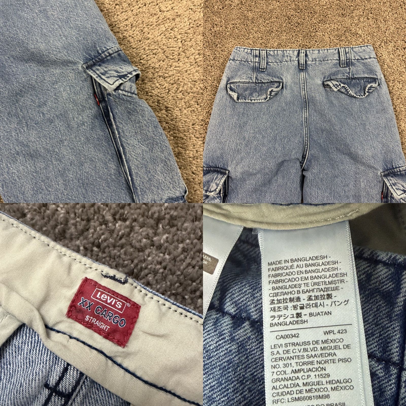Levi's Levis Jeans Mens 31 28x29 Medium Wash 100% Cotton Denim Straight Size US 28 / EU 44 - 8 Thumbnail