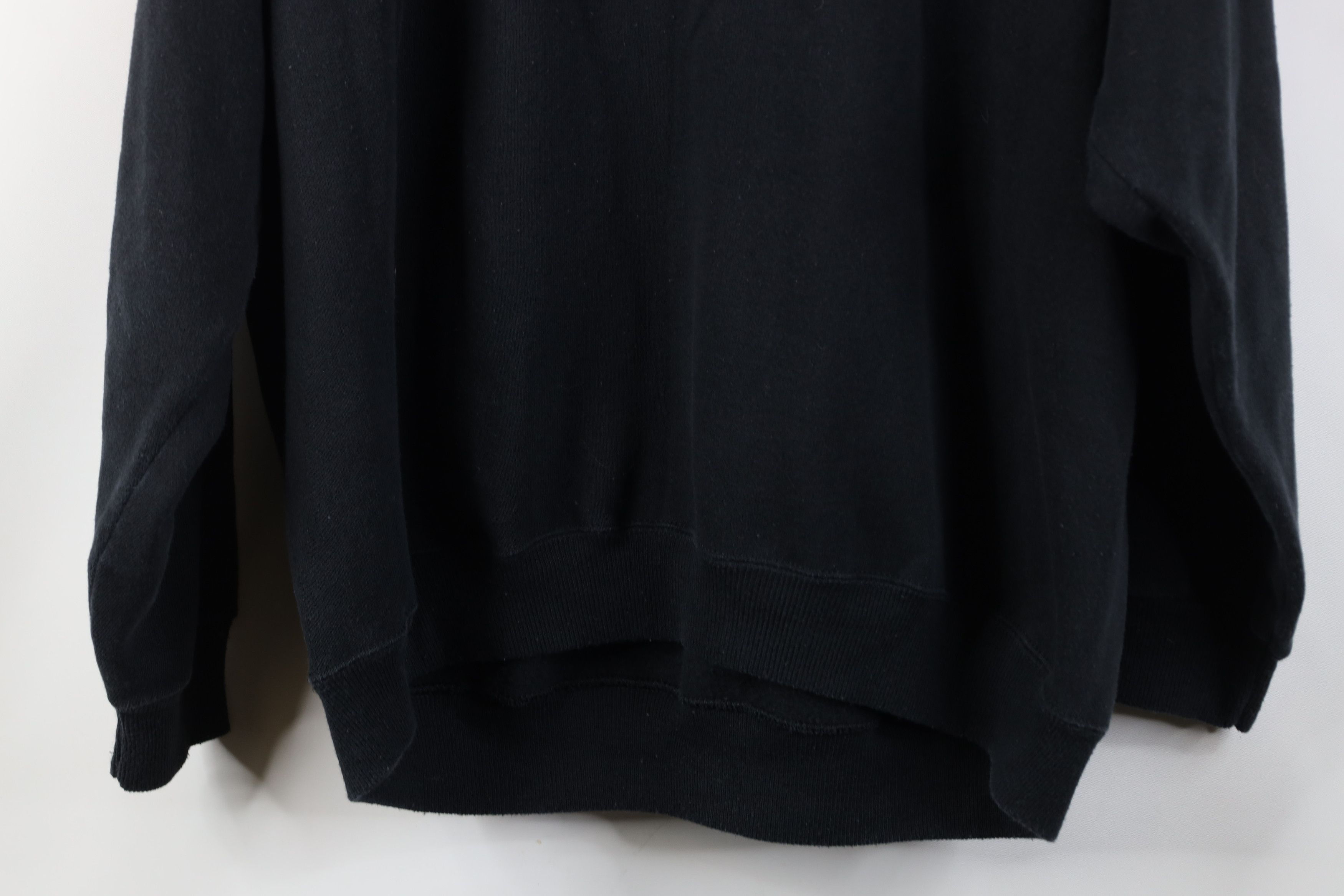 Vintage Vintage 90s Streetwear Raglan Crewneck Sweatshirt Black Size US L / EU 52-54 / 3 - 12 Thumbnail