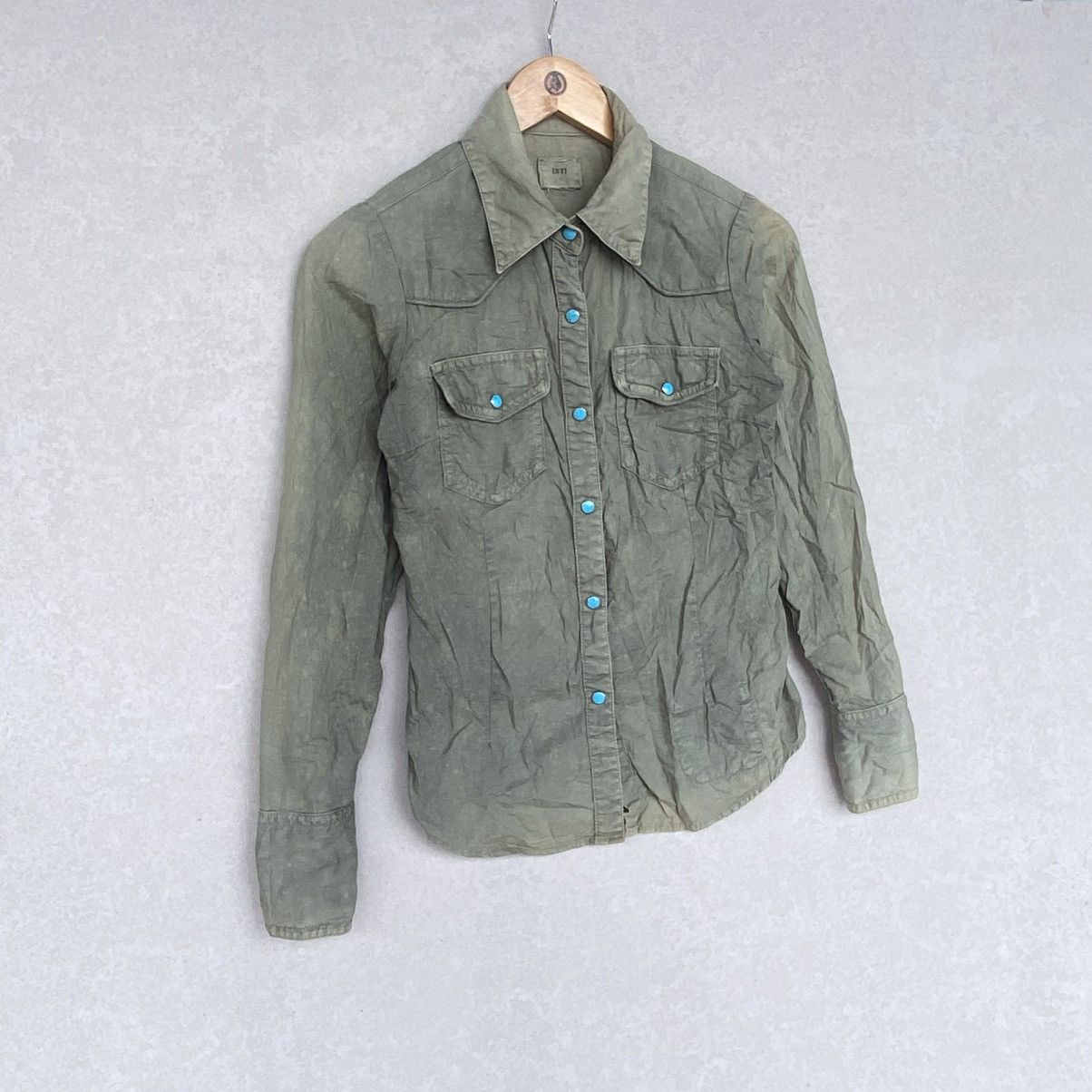Other Vintage Olive Green Button Up Pullover Jumper Size S Size US S / EU 44-46 / 1 - 3 Thumbnail