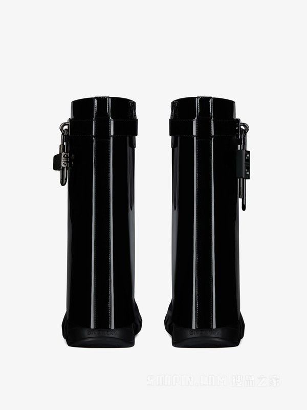 Givenchy o1w1db10525 Shark Lock Moto Boots in Black Size US 6 / IT 36 - 6 Thumbnail
