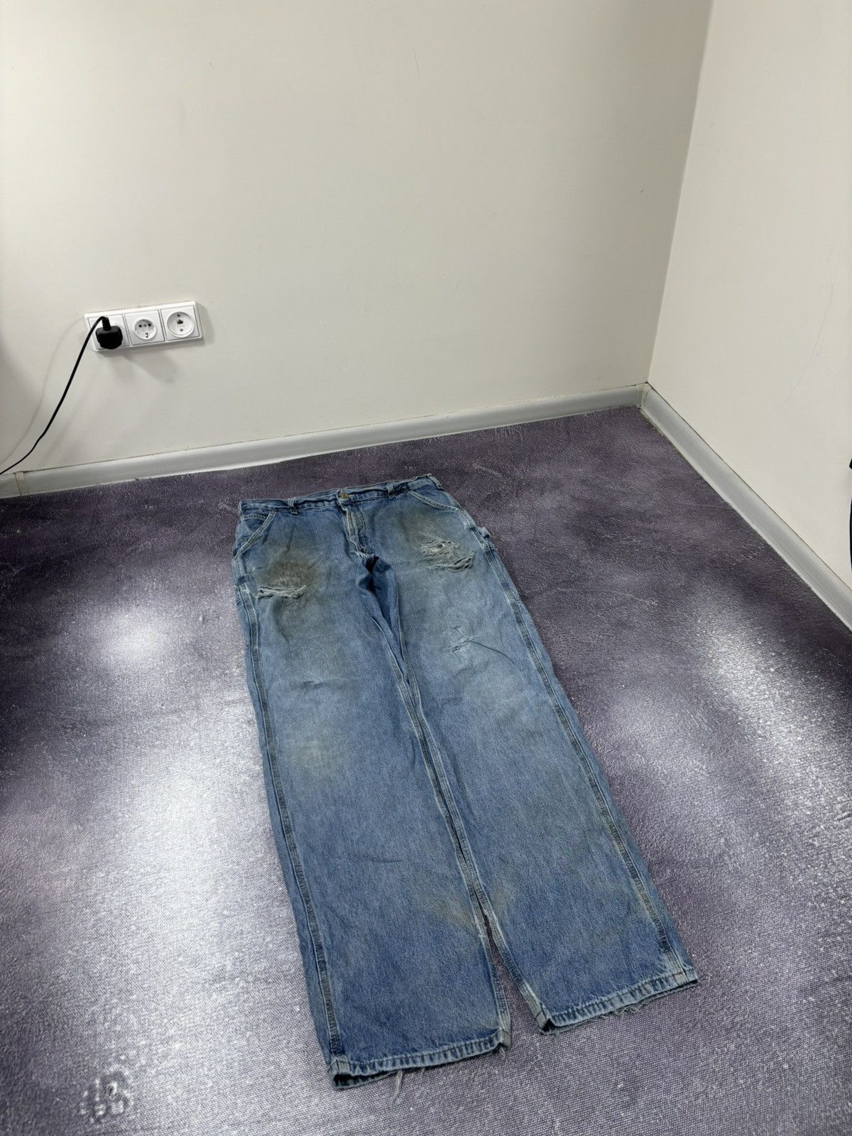Carhartt Vintage Carhartt Y2K Loose Original Fit Blue Baggy Jeans Size US 36 / EU 52 - 9 Thumbnail