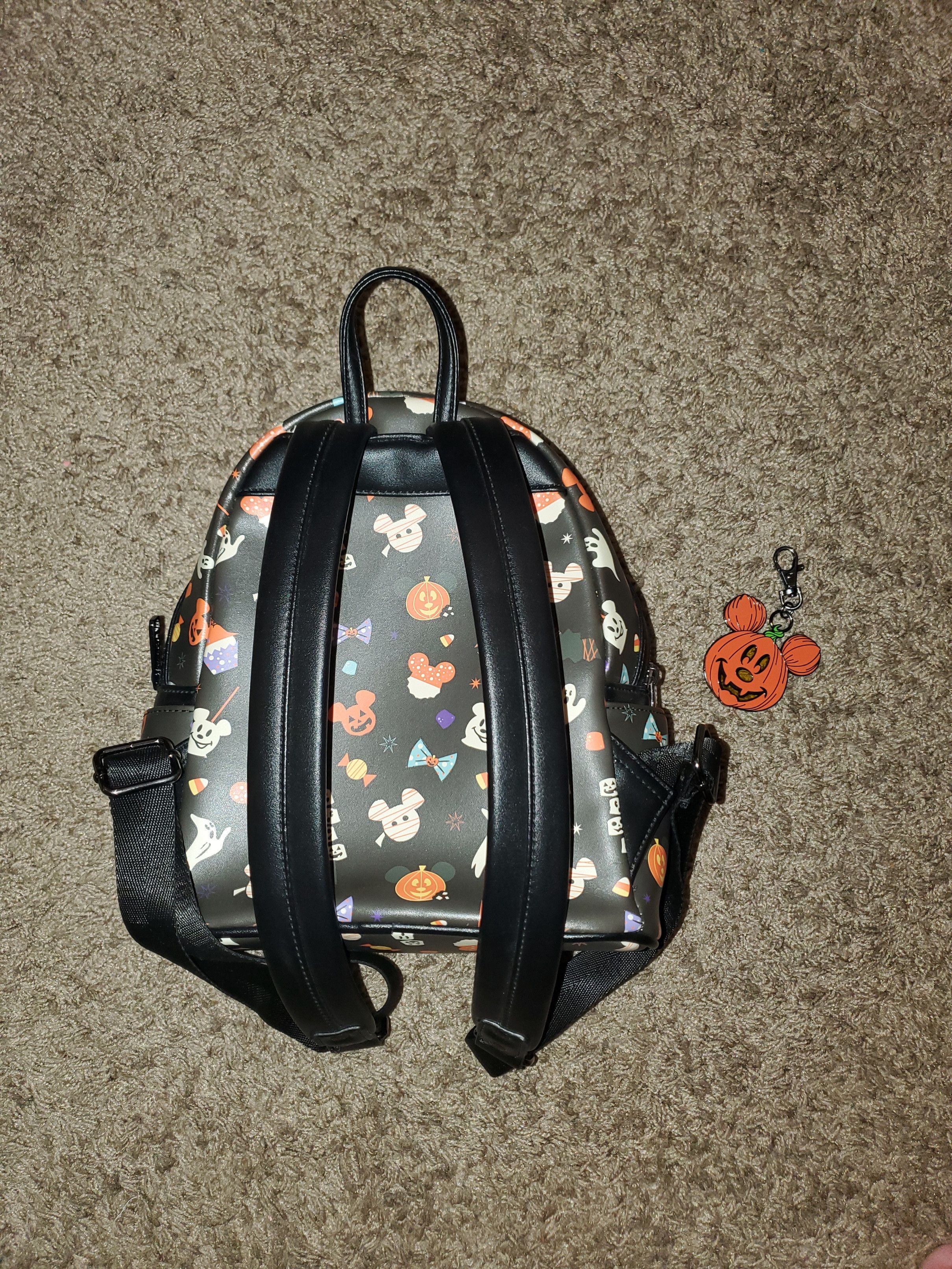 Disney Loungefly Mickey Halloween Backpack w/ Matching Keychain Size ONE SIZE - 4 Thumbnail