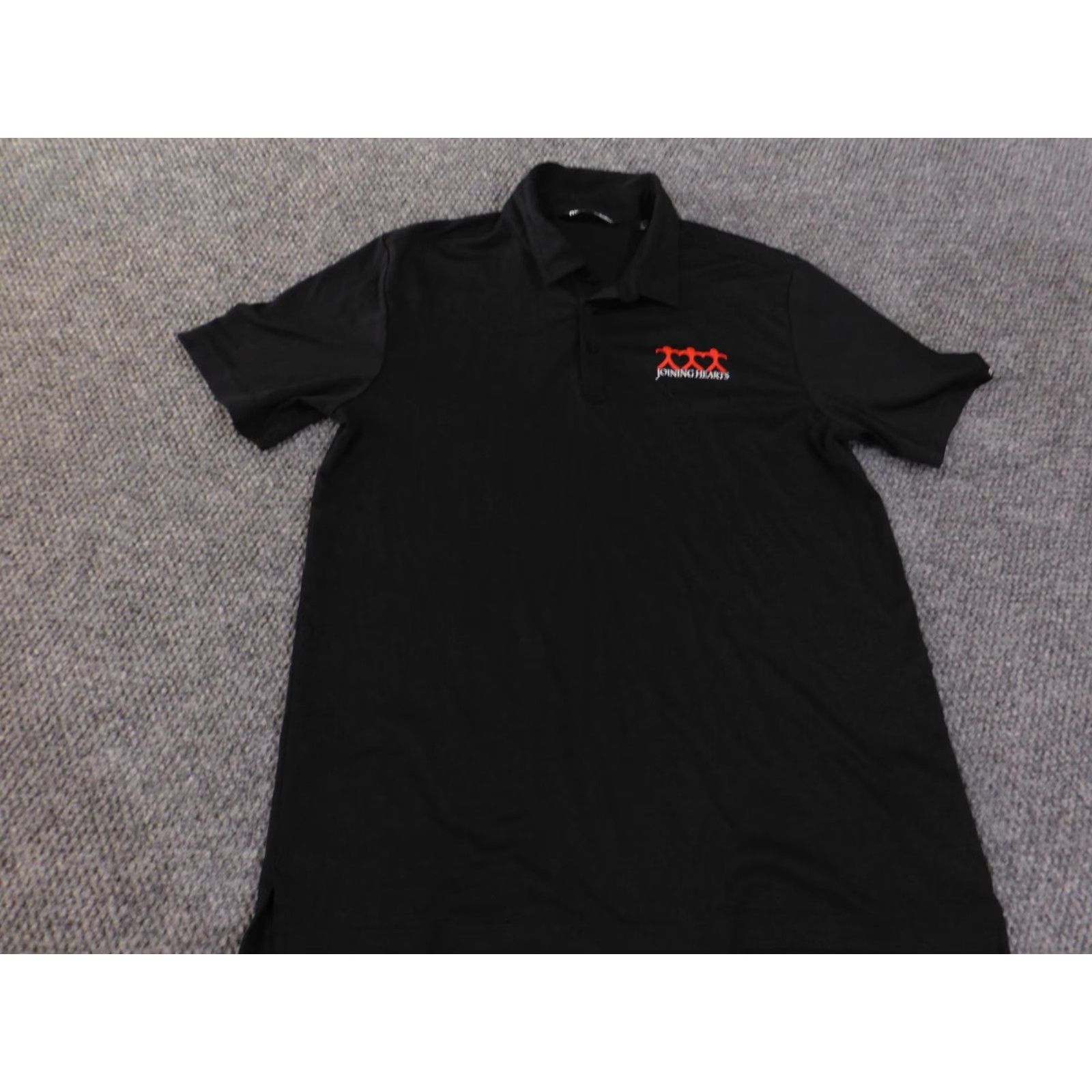 TravisMathew Travis Mathew Polo L Mens Black Stretch Performance Cotton Polyester Short Sleeve Golf Classic Logo Shirt Size US L / EU 52-54 / 3 - 4 Thumbnail