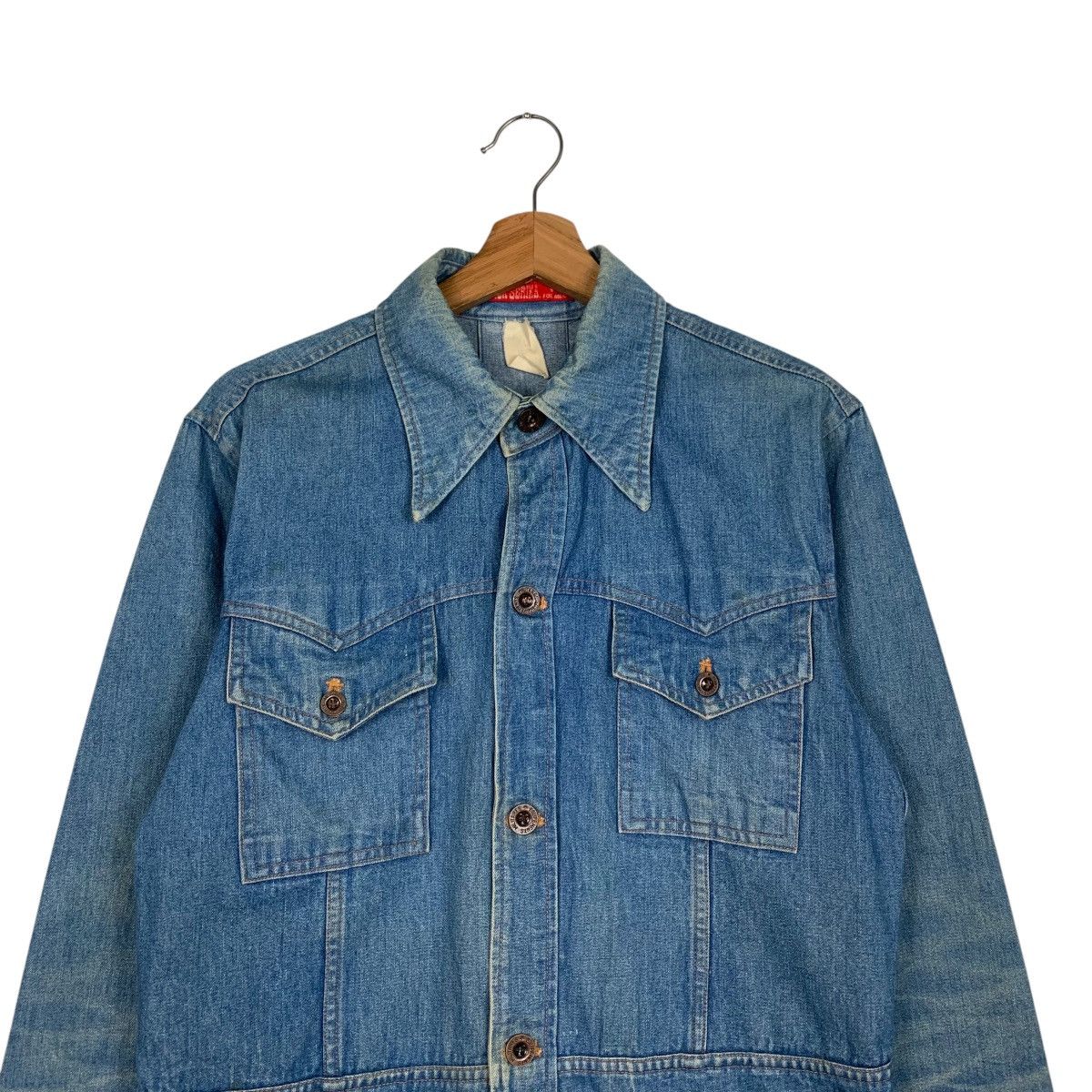 Vintage JACK SERIKA For Men Four Pocket Denim Jacket #1845-C80 Size US S / EU 44-46 / 1 - 2 Thumbnail