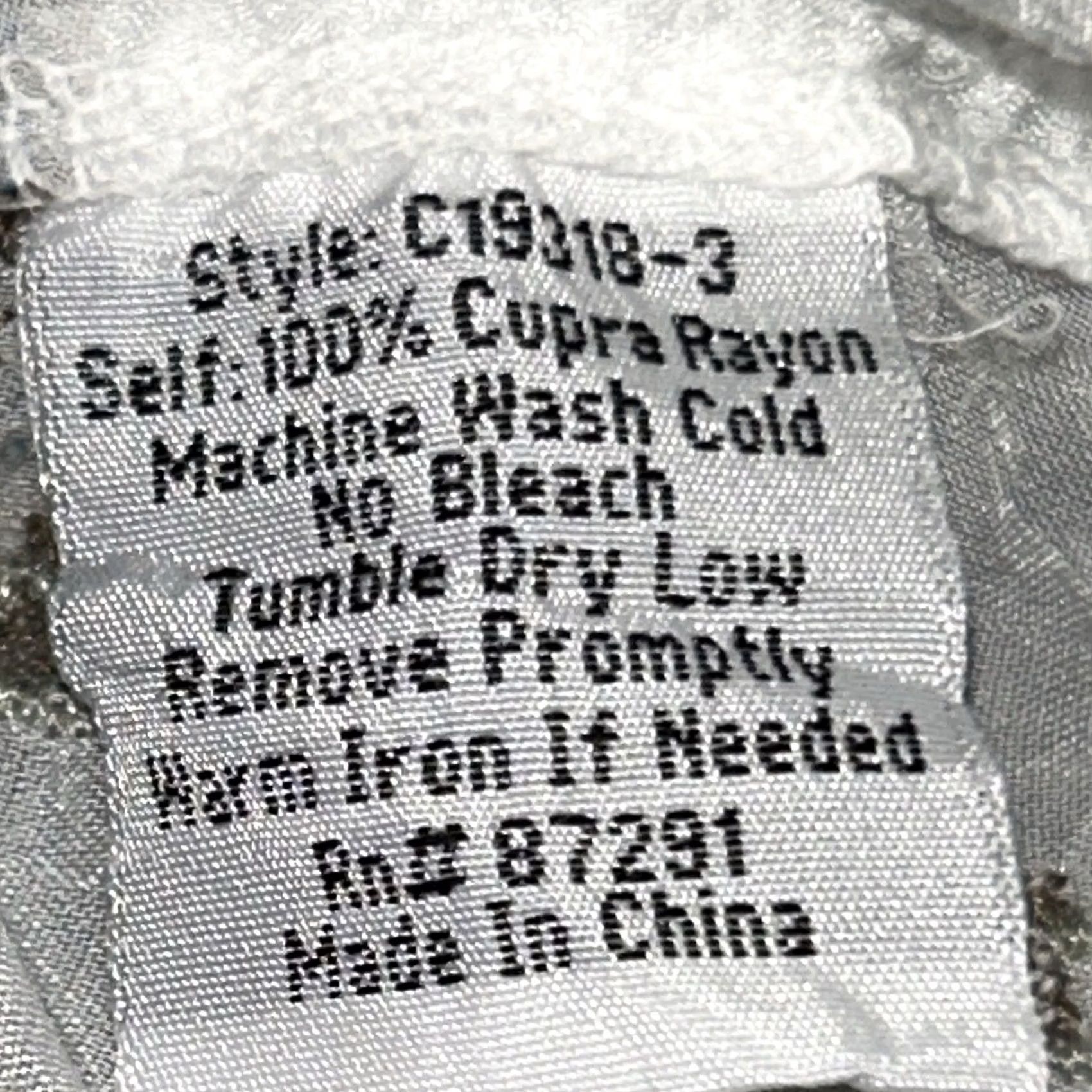 Johnny Was Johnny Was Tunic Womens XS White Cherpas Embroidered Gray Poncho Women Size XS / US 0-2 / IT 36-38 - 6 Thumbnail