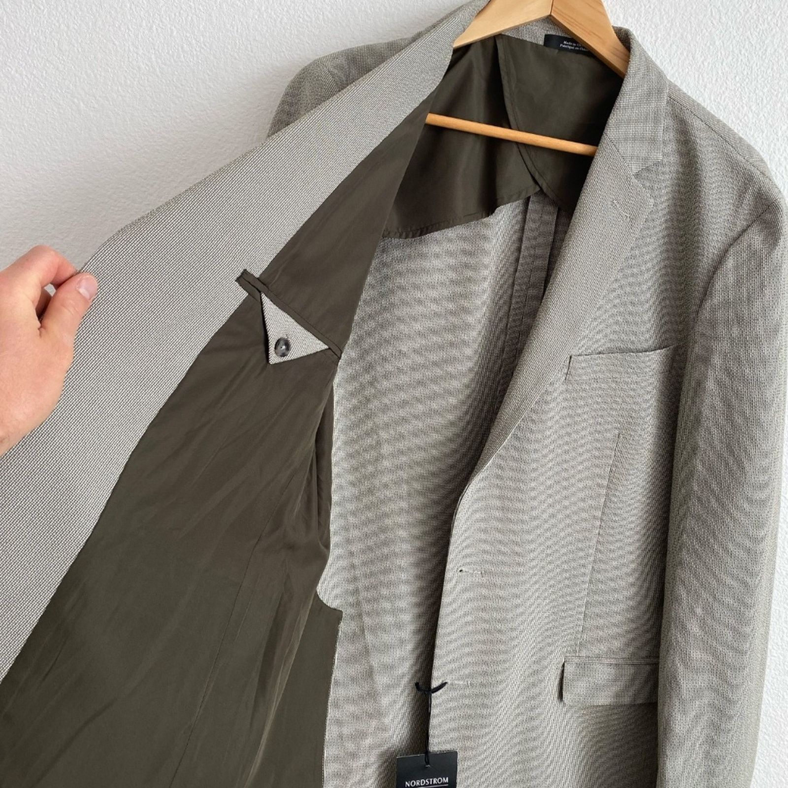 Nordstrom NWT Nordstrom Men's Extra Trim Fit Blazer - Large Size 46R - 7 Thumbnail
