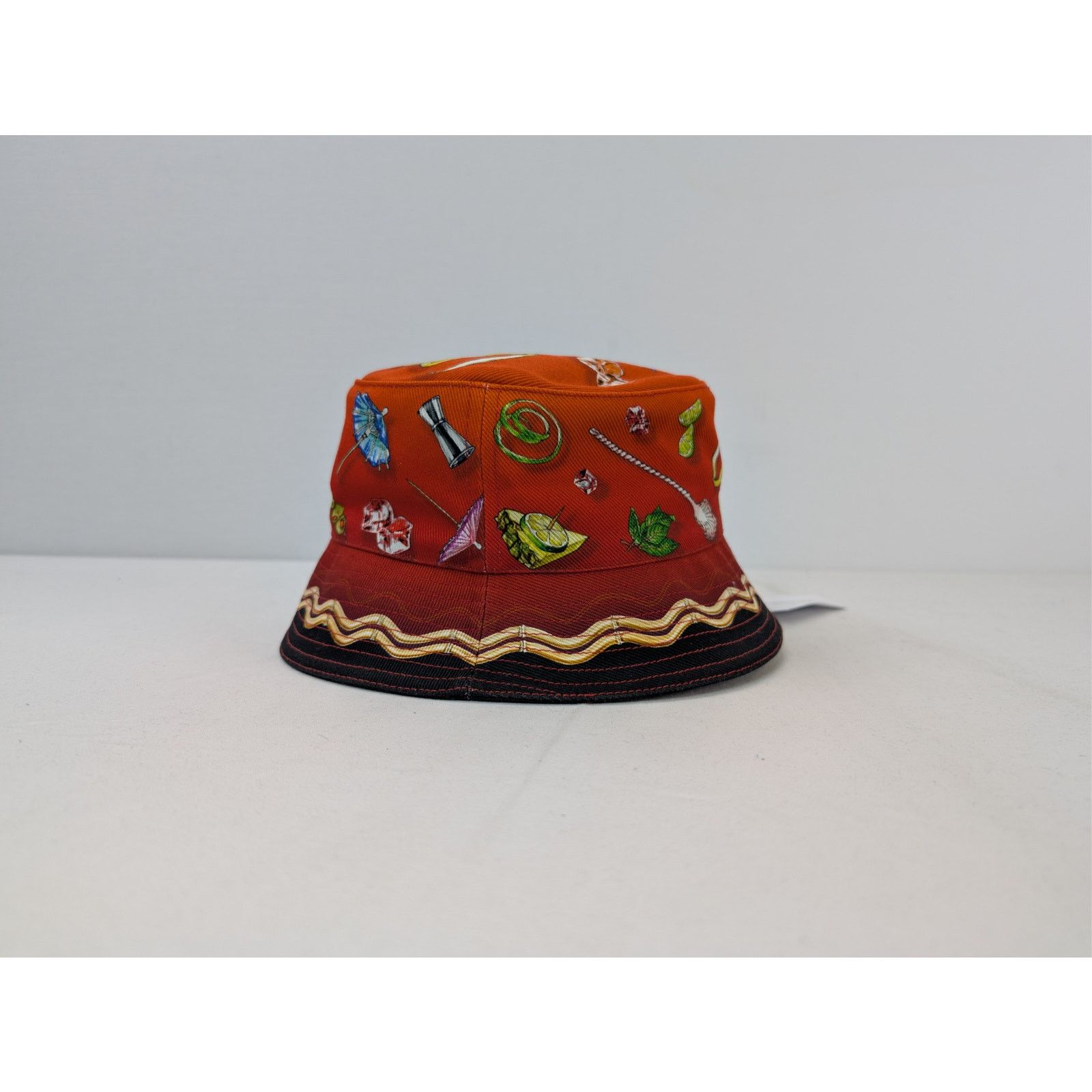 Casablanca o1rshd1 Size: S/M / Printed Denim Bucket Cap / Hat Size ONE SIZE - 1 Thumbnail
