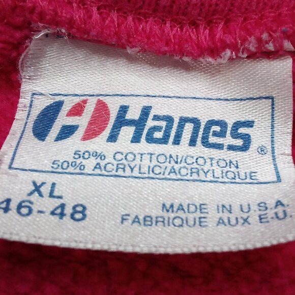 Hanes × Vintage Vintage D.L. Flipp's Funny Farm Crewneck Sweatshirt Pink Size US XL / EU 56 / 4 - 3 Thumbnail