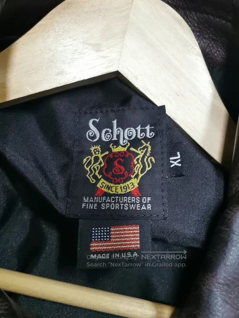 Schott Schott Leather coat Size US XL / EU 56 / 4 - 3 Thumbnail