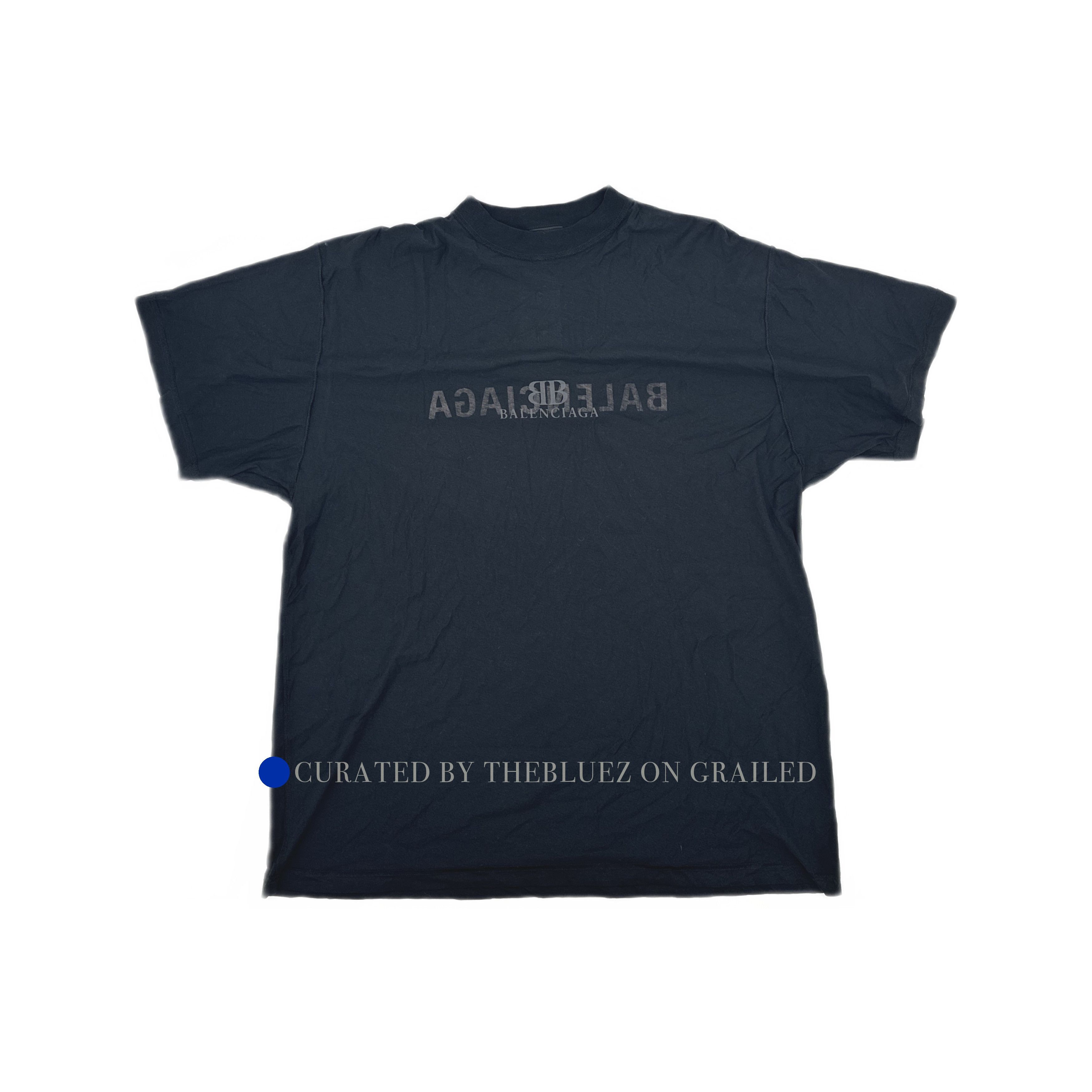 Balenciaga Logo Print Black T-Shirt in Size L Size US L / EU 52-54 / 3 - 1 Thumbnail