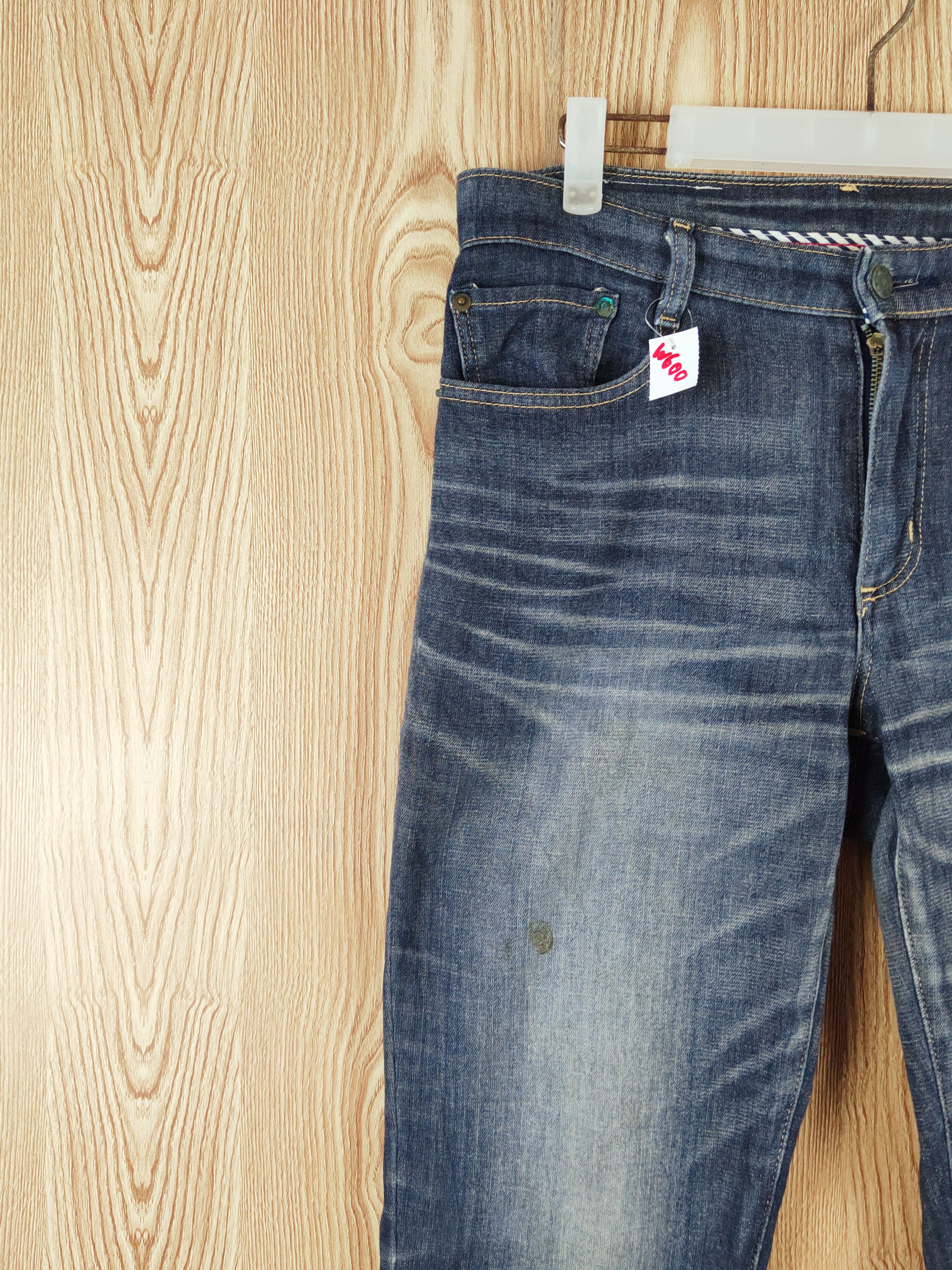 Edwin Edwin vintage Dark Blue Distressed Ripped Jeans #W600 Size US 30 / EU 46 - 3 Thumbnail