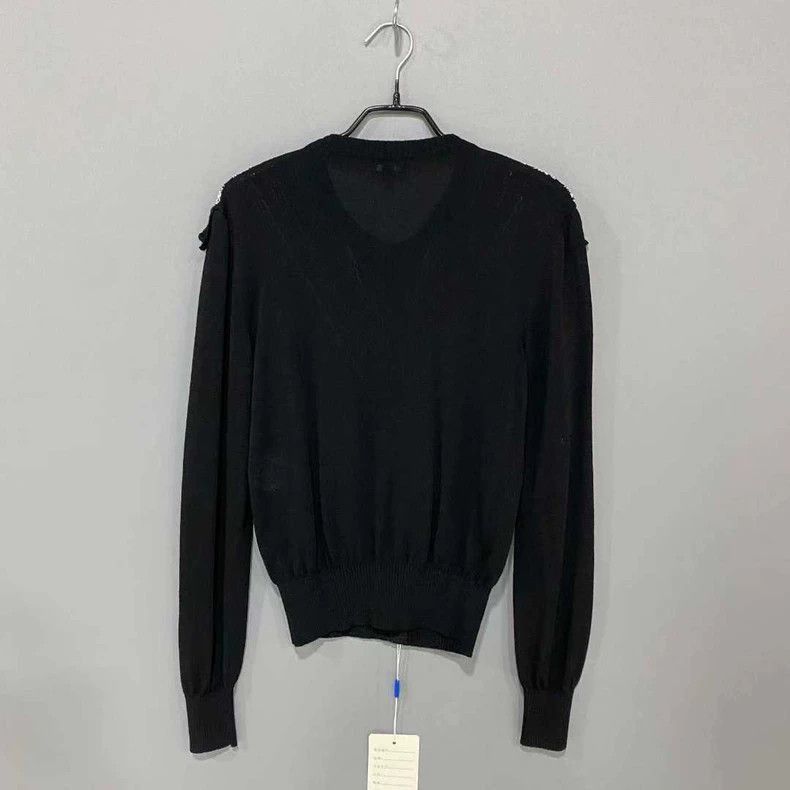 Chanel Chanel Black Cardigan with Chain Detail -2505 Size US M / EU 48-50 / 2 - 3 Thumbnail