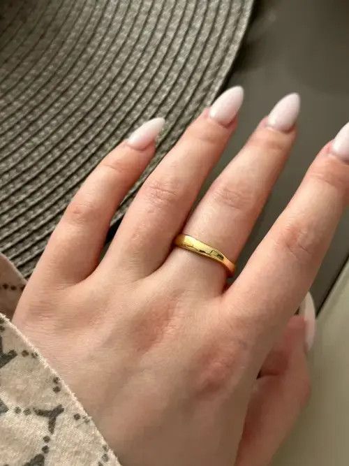 Other Gold Color Irregular Wave Adjustable Ring Size ONE SIZE - 3 Thumbnail