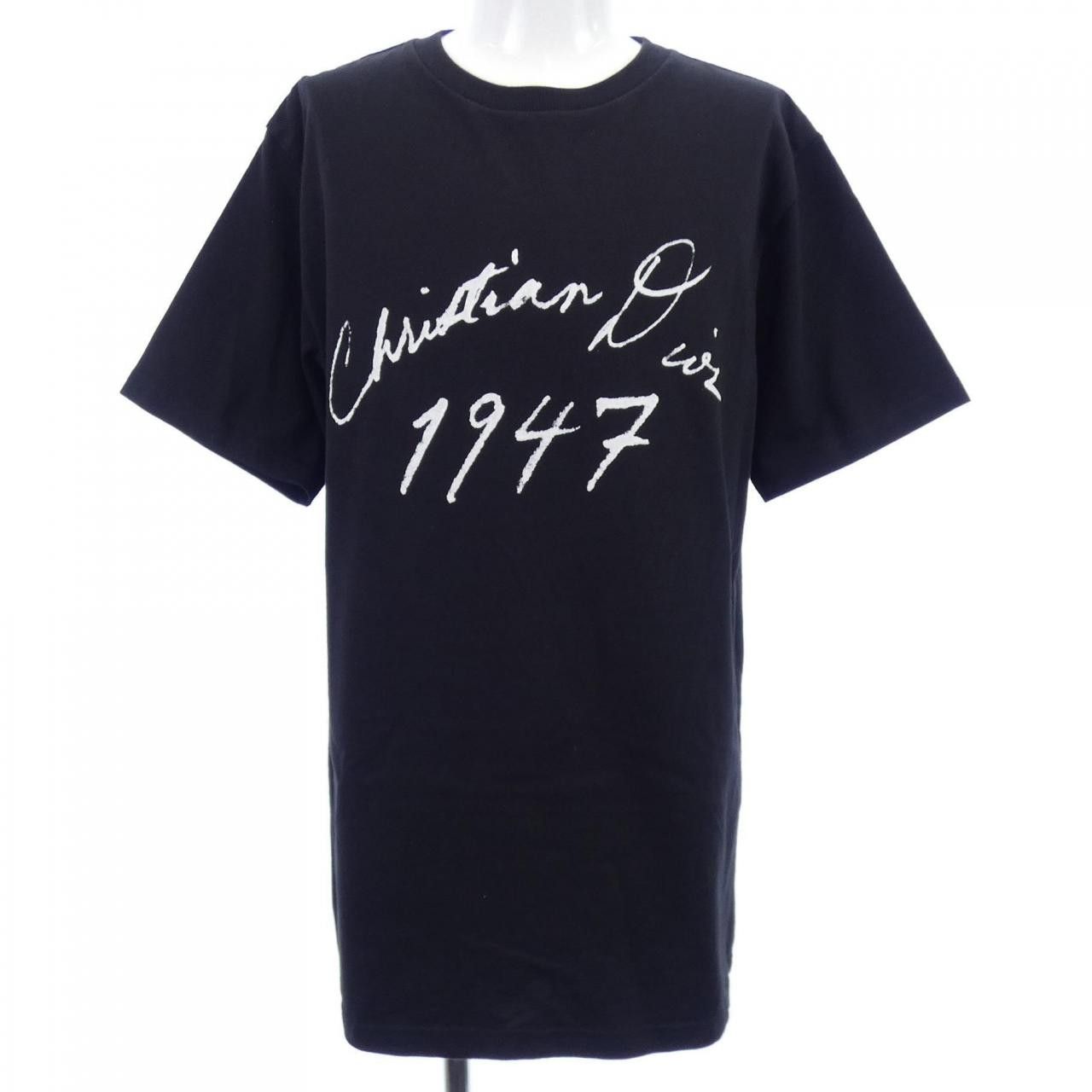 Dior Dior Dior Handwritten Christian Dior Cotton T Shirt Textile T-Shirts 493J696F0554 DUTY FREE for USA Size ONE SIZE - 1 Thumbnail