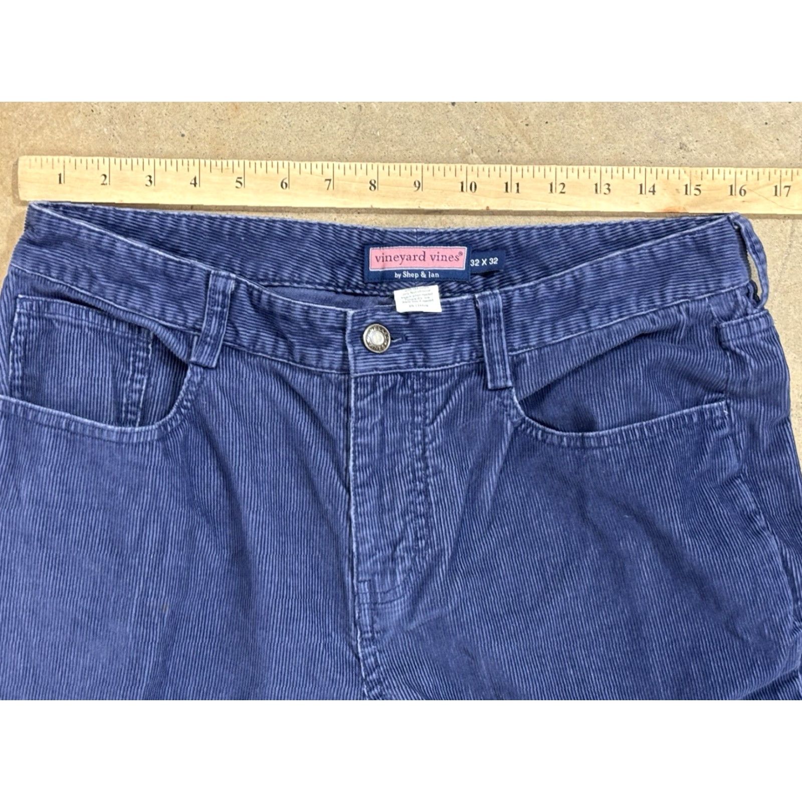 Vineyard Vines Vineyard Vines Pants Men 32x32 Blue Stretch Corduroy Chino 5-Pocket Regular Fit Straight Hem/Flat Front Size US 32 / EU 48 - 6 Thumbnail