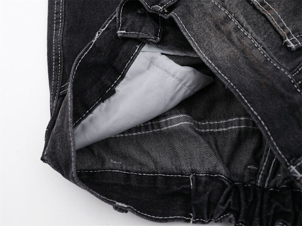 Japanese Brand × Jean American retro punk contrast color washed distressed jeans Size US 32 / EU 48 - 5 Thumbnail