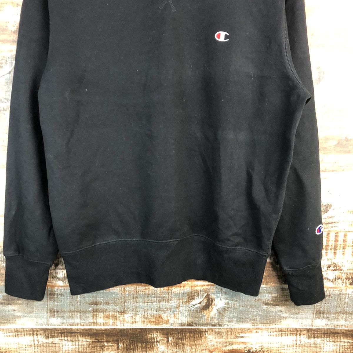 Champion × Vintage Champion vintage Black Sweatshirt #A2516 Size US S / EU 44-46 / 1 - 6 Thumbnail