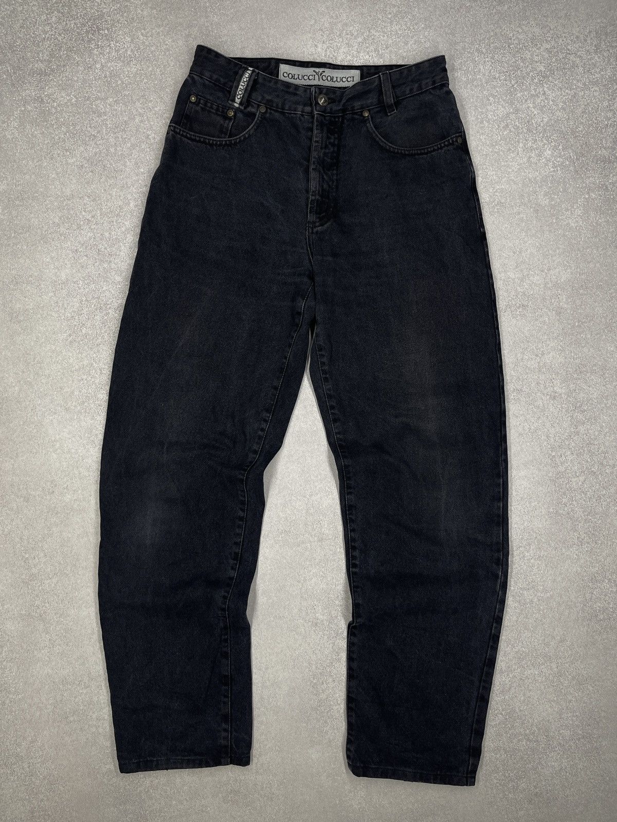 Carlo Colucci Vintage Carlo Colucci Denim Jeans Black Italy Size US 34 / EU 50 - 7 Thumbnail