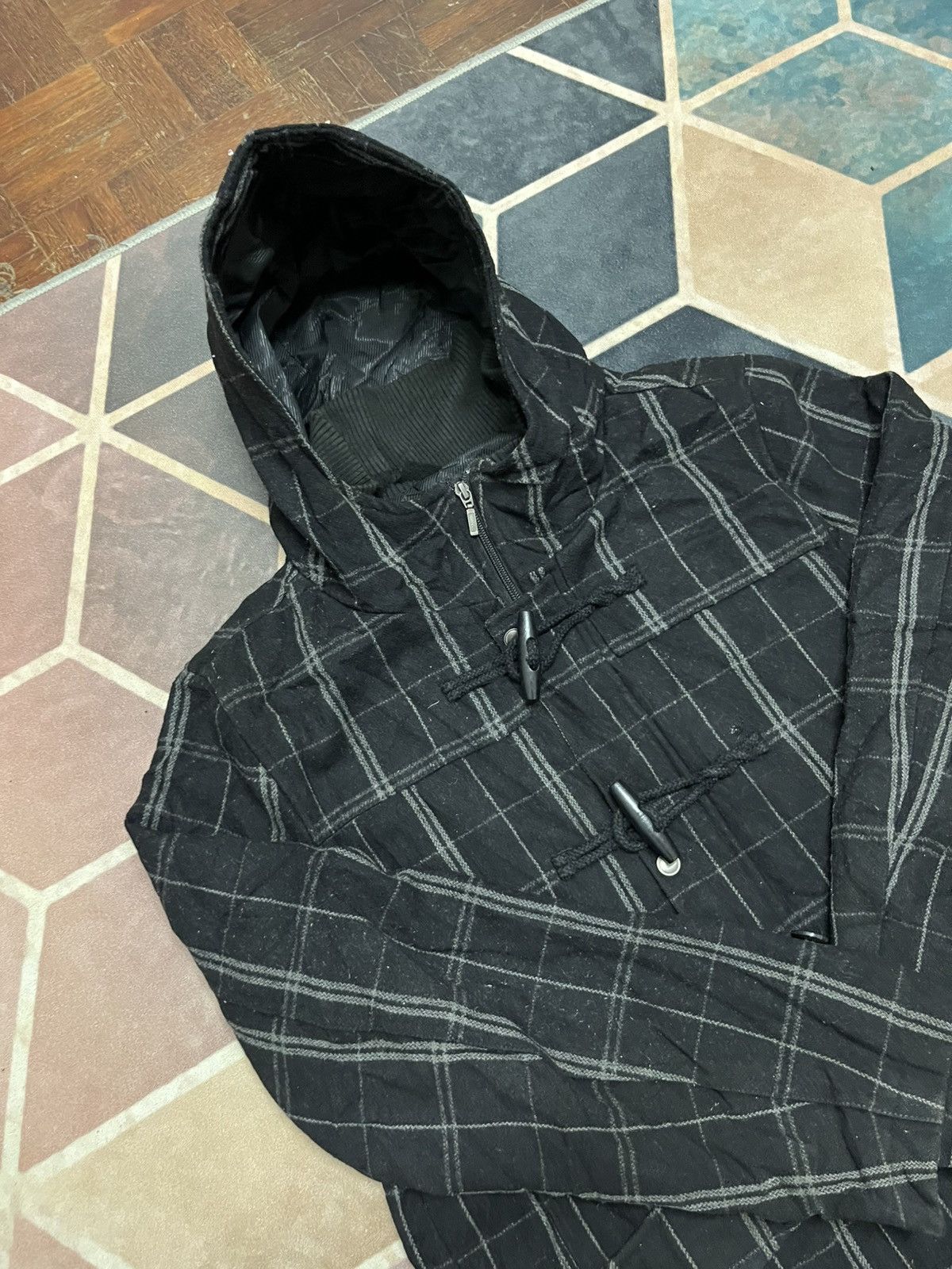 Le Grande Bleu (L.G.B.) 💥Vintage 90s Japanese Brand PUNK ANARCHY Wool Jackets Size US L / EU 52-54 / 3 - 5 Thumbnail