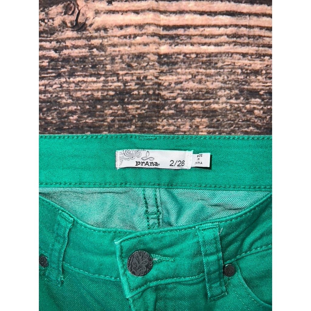 Prana Prana Kara Women's Skinny Jeans Green Size 2 Size 26" / US 2 / IT 38 - 3 Thumbnail