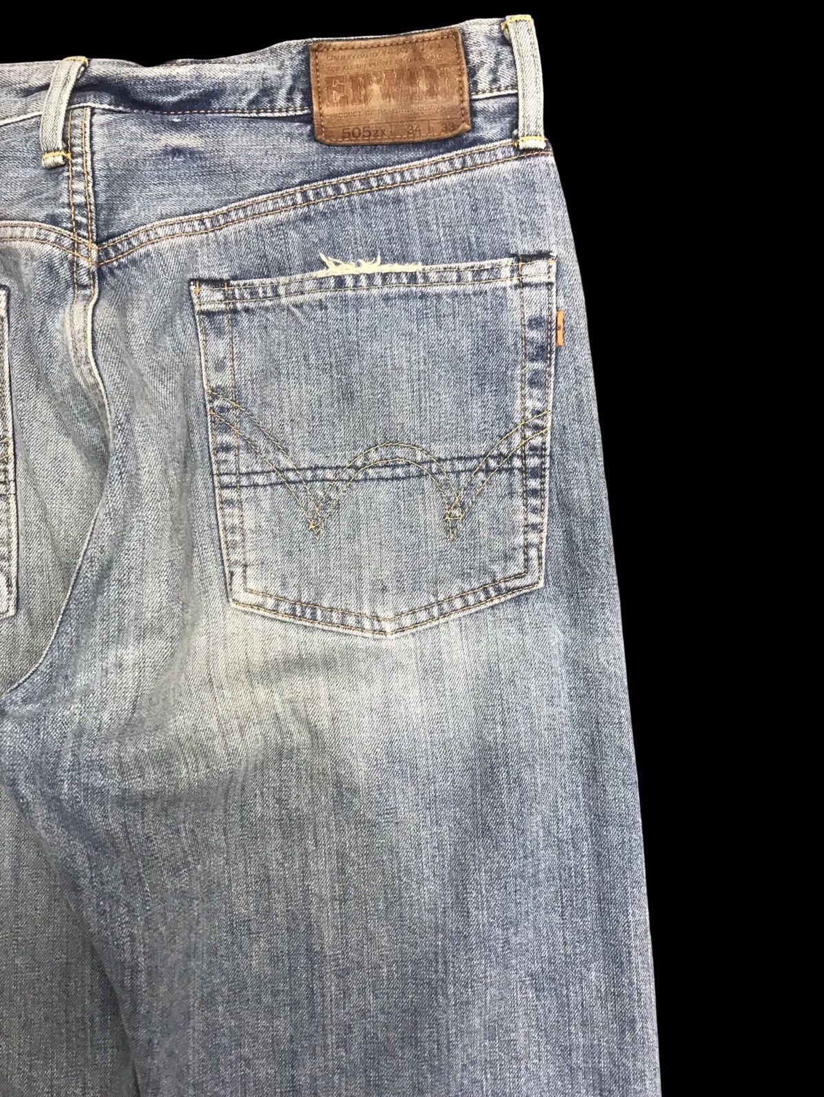 Edwin 💥WIDE BAGGY💥90s Style EDWIN 505ZX Selvedge Denim F425 Size US 34 / EU 50 - 10 Thumbnail