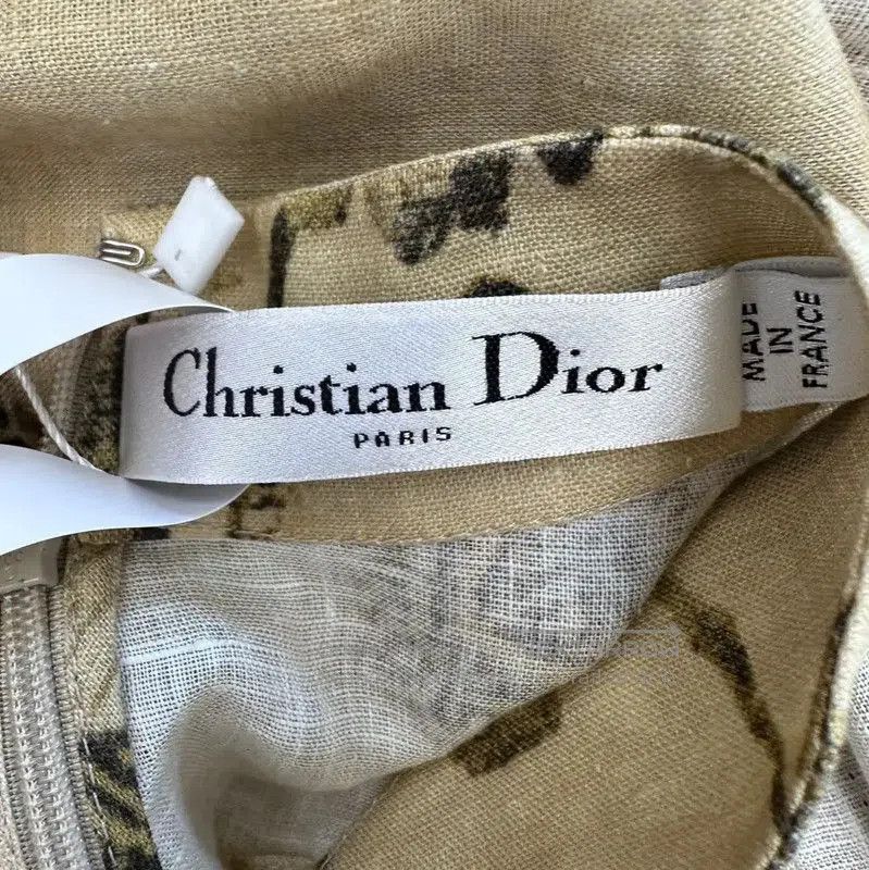 Dior Dior Khaki Floral Print Dress for Women . Size S / US 4 / IT 40 - 4 Thumbnail