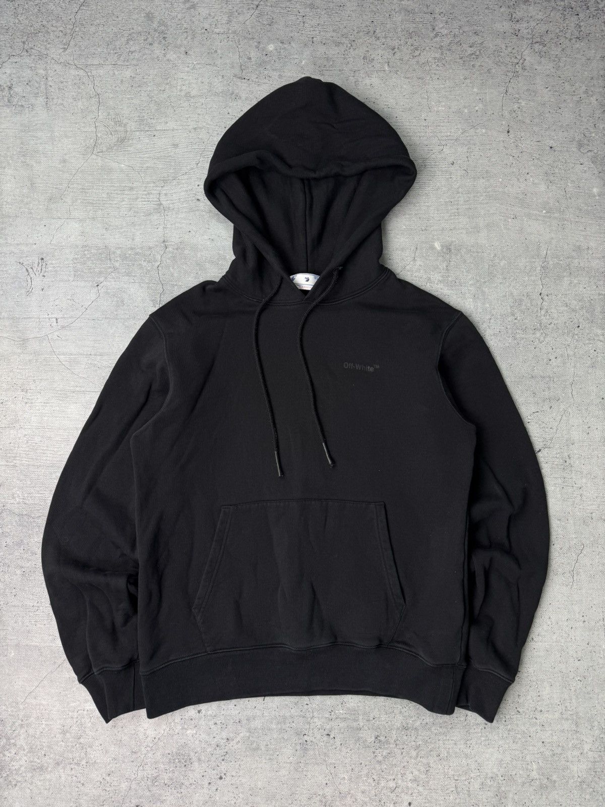 Off-White Black Off-White Over Sized Hoodie Size US S / EU 44-46 / 1 - 1 Thumbnail