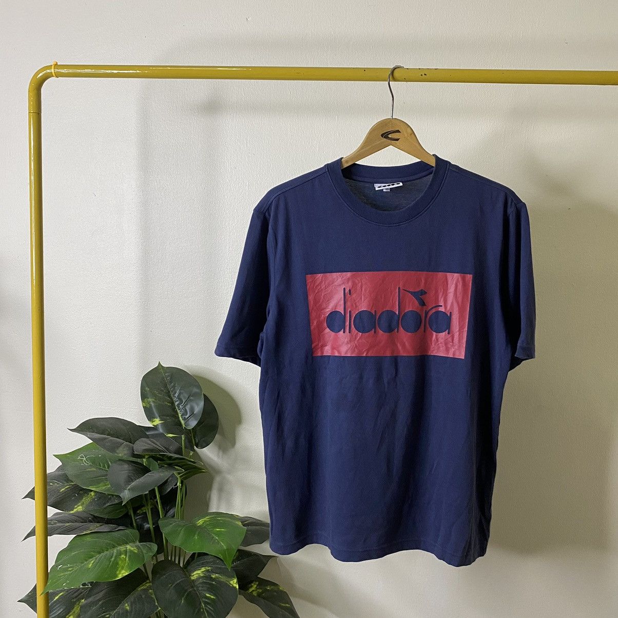 Diadora Vintage 2000s Diadora Box Logo Tee Size US L / EU 52-54 / 3 - 1 Thumbnail