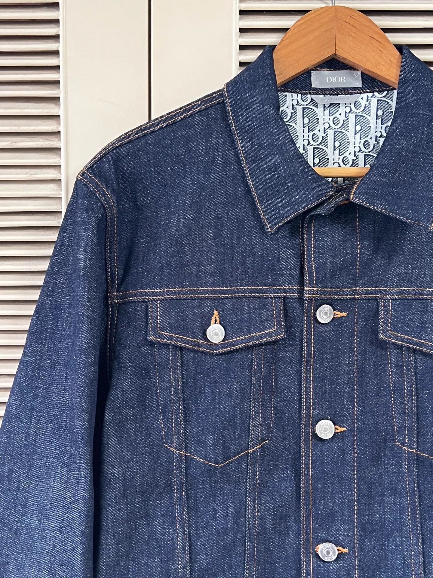 Dior Dior Denim Jacket IT50 Classic Monogram Near New Size US M / EU 48-50 / 2 - 4 Thumbnail