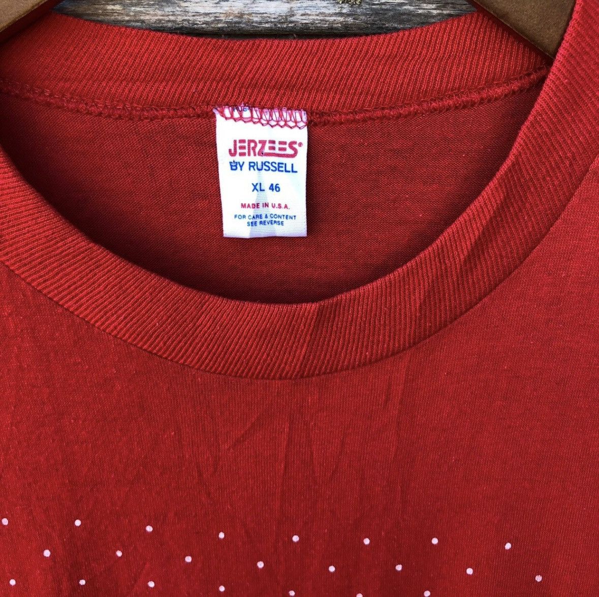 Vintage Vintage Christmas shirt 80s single stitch red graphic tee Size US M / EU 48-50 / 2 - 7 Thumbnail