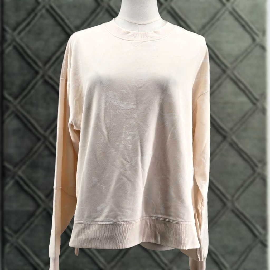 Vintage All In Motion Sweatshirt Womens M White Pullover Fleece Oversized Relaxed Fit Size M / US 6-8 / IT 42-44 - 1 Thumbnail