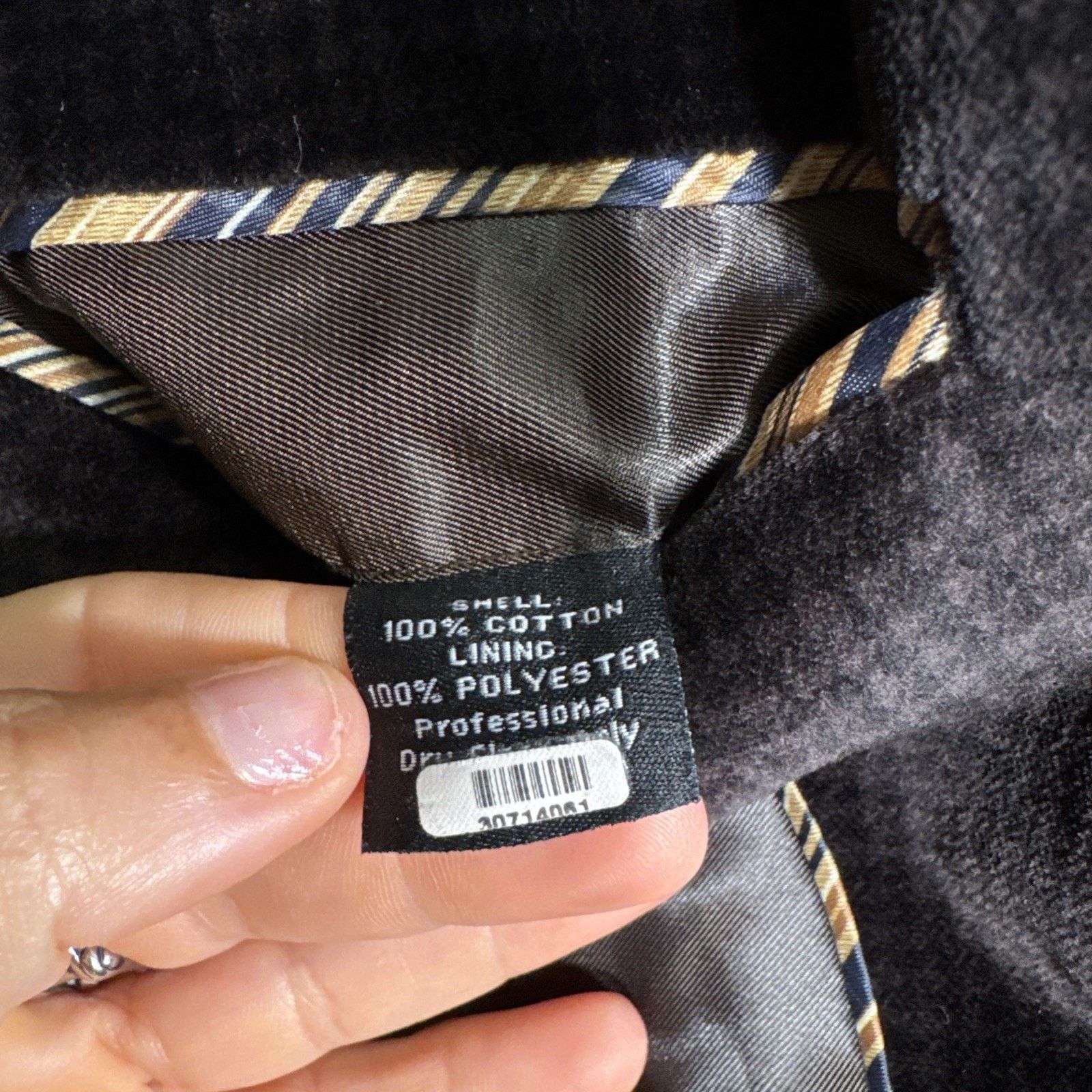 Jones New York Jones New York Sports Coat 42L Brown and Black Brushed Size 42L - 4 Thumbnail