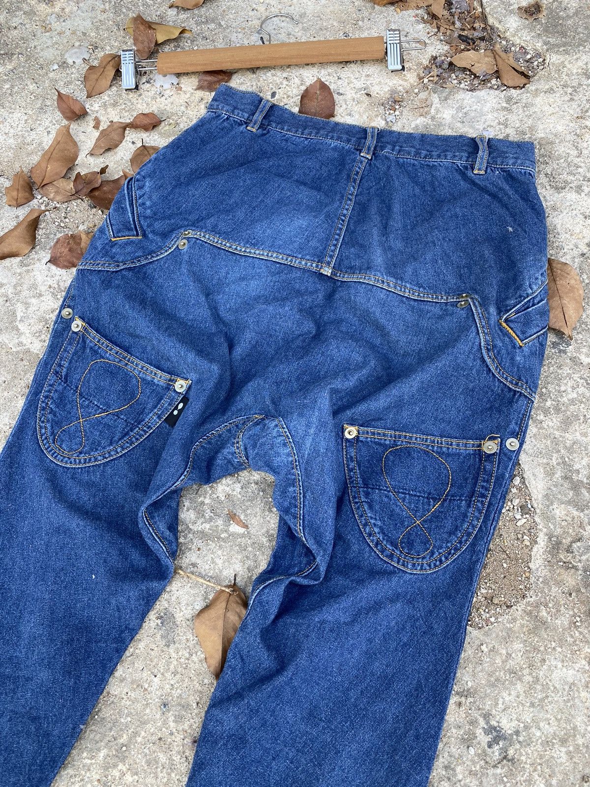 mercibeaucoup 🔥 Very Rare 🔥 Vintage Mercibeaucoup Denim Pant Issey Miyake Size US 31 - 9 Thumbnail