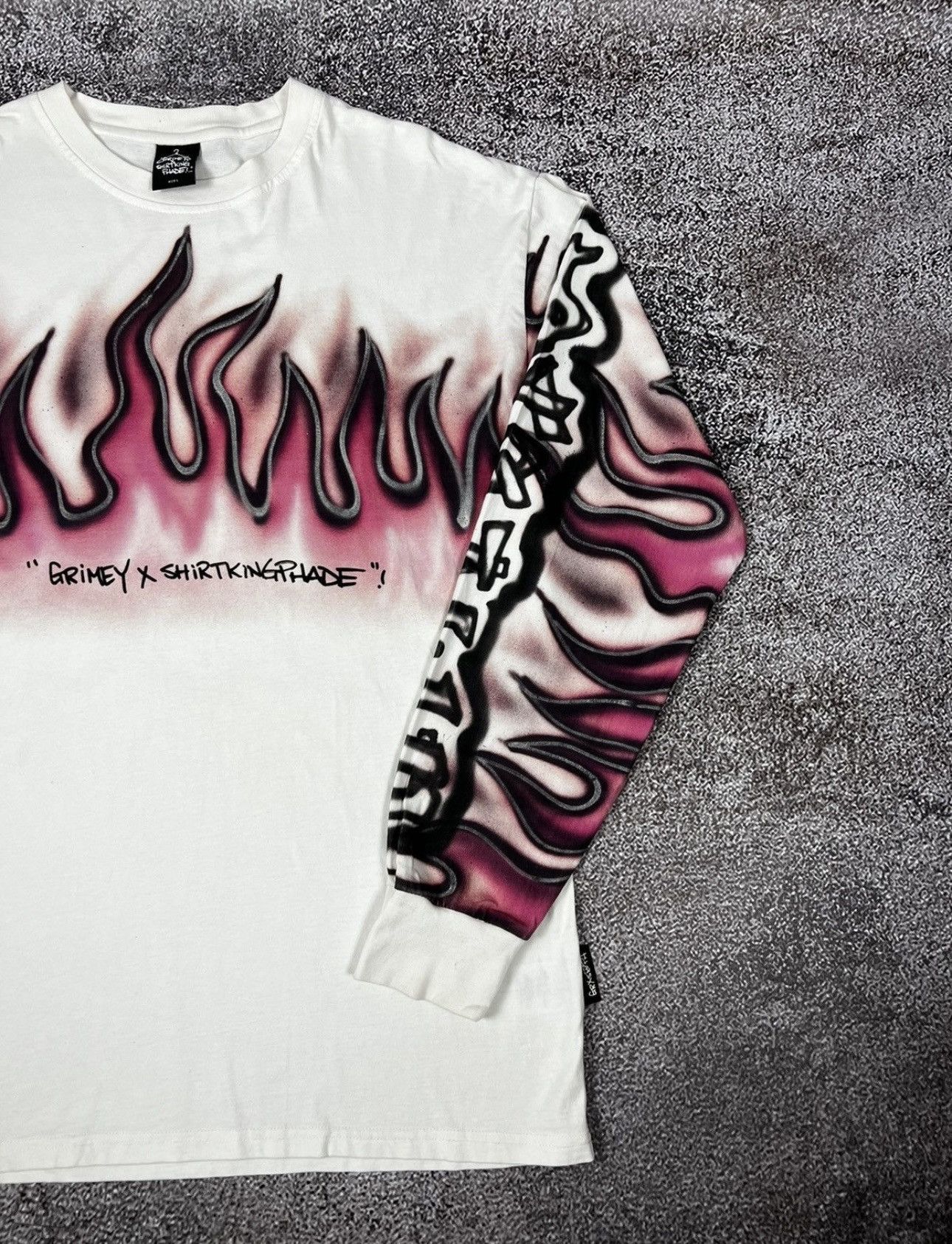 Japanese Brand × Vintage Grimey x Shirt King Phade Long Sleeve GRMY Y2K Big Logo Fire Size US L / EU 52-54 / 3 - 6 Thumbnail