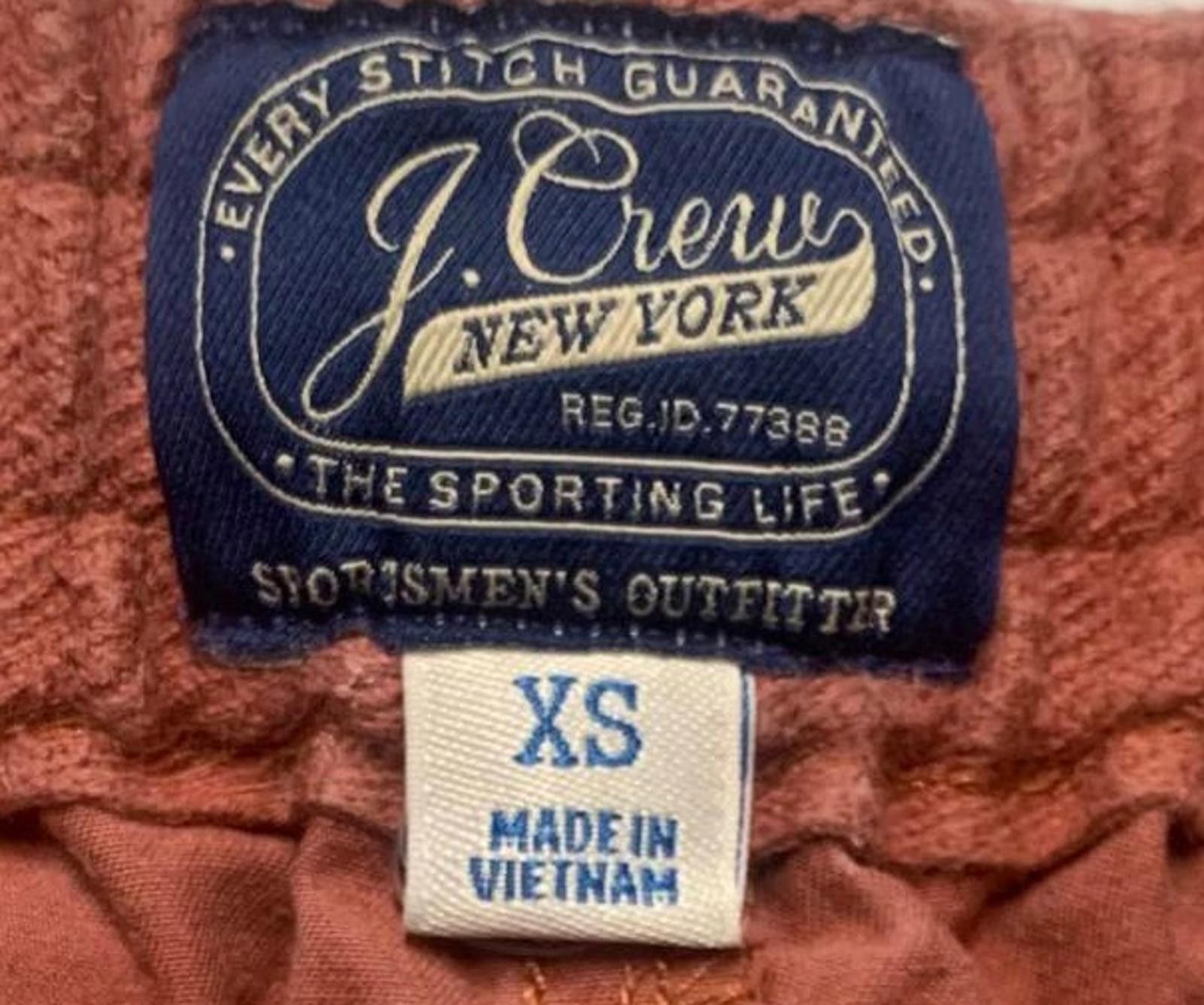 J.Crew J. Crew Men's XS Brick Red Casual Shorts Cotton Size US 28 / EU 44 - 3 Thumbnail